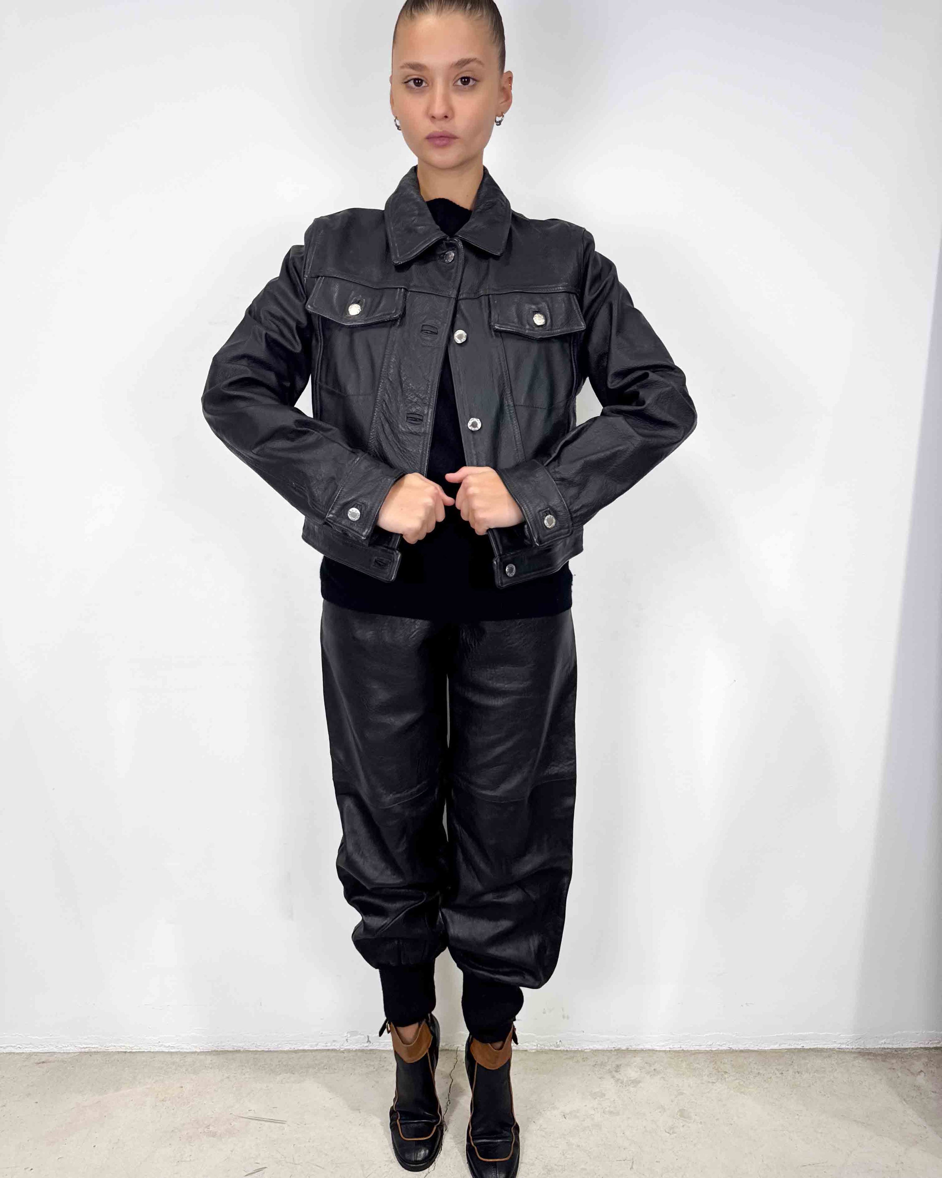 The noreen leather jacket