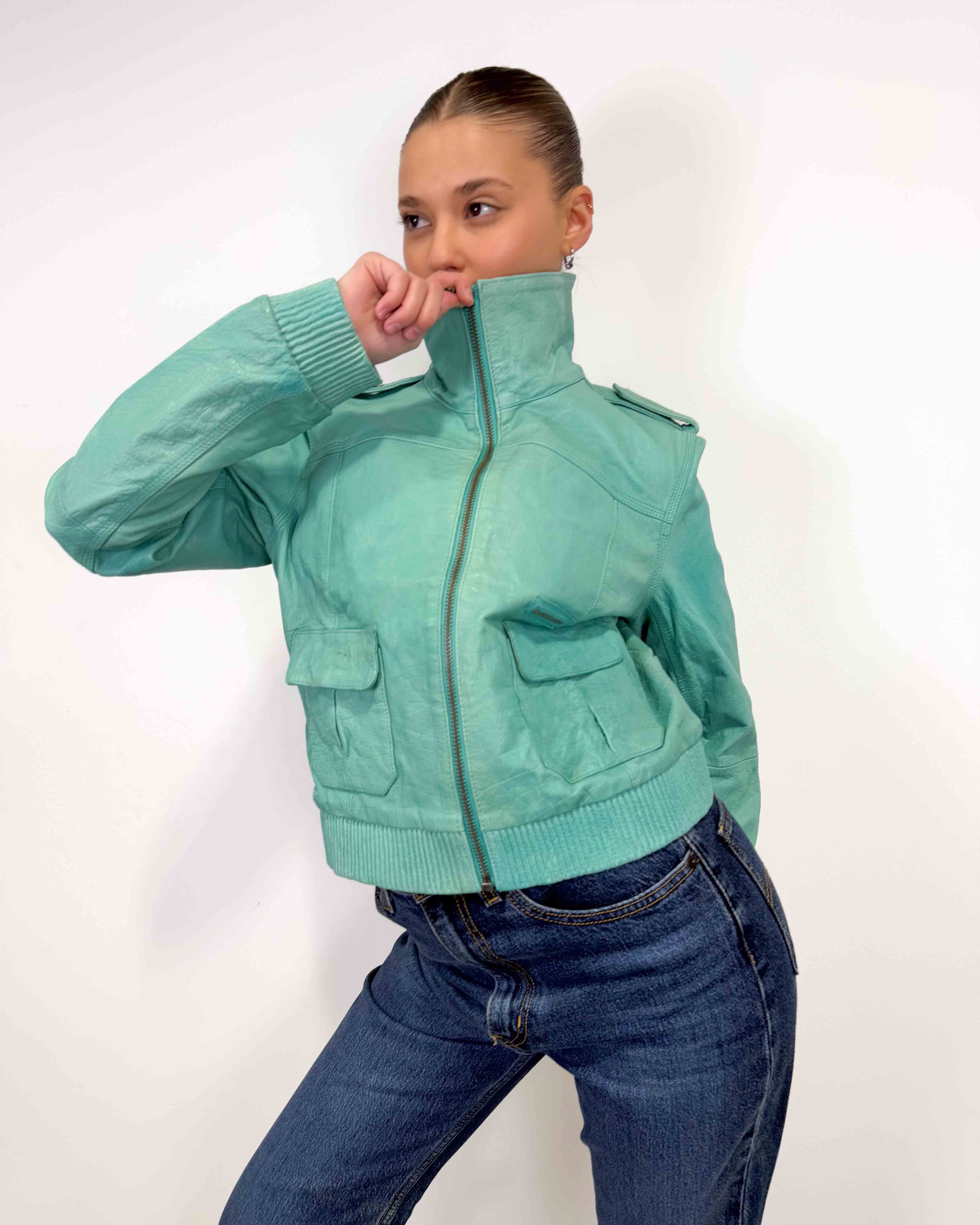 The arene leather jacket