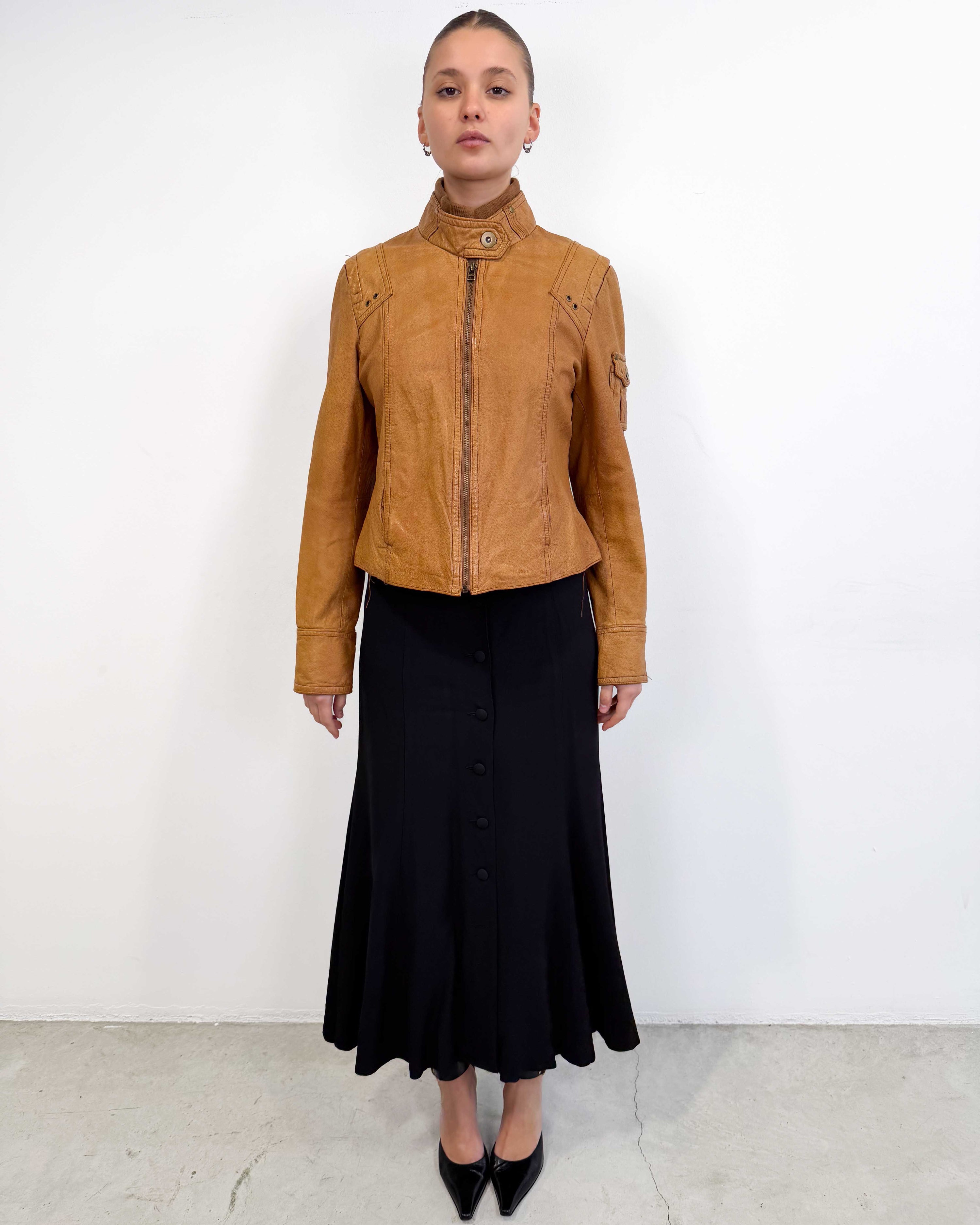 The aleksandra leather jacket
