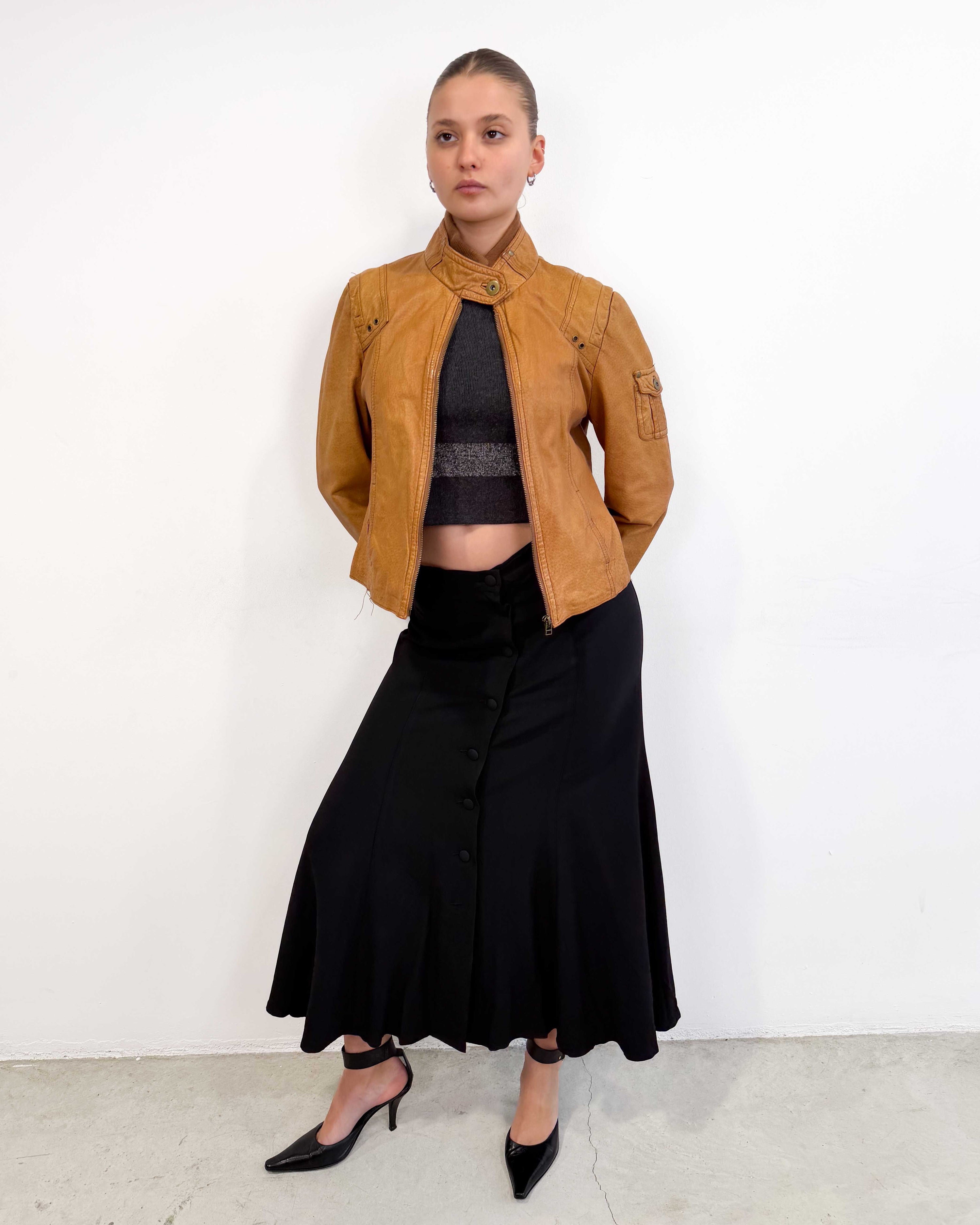 The aleksandra leather jacket