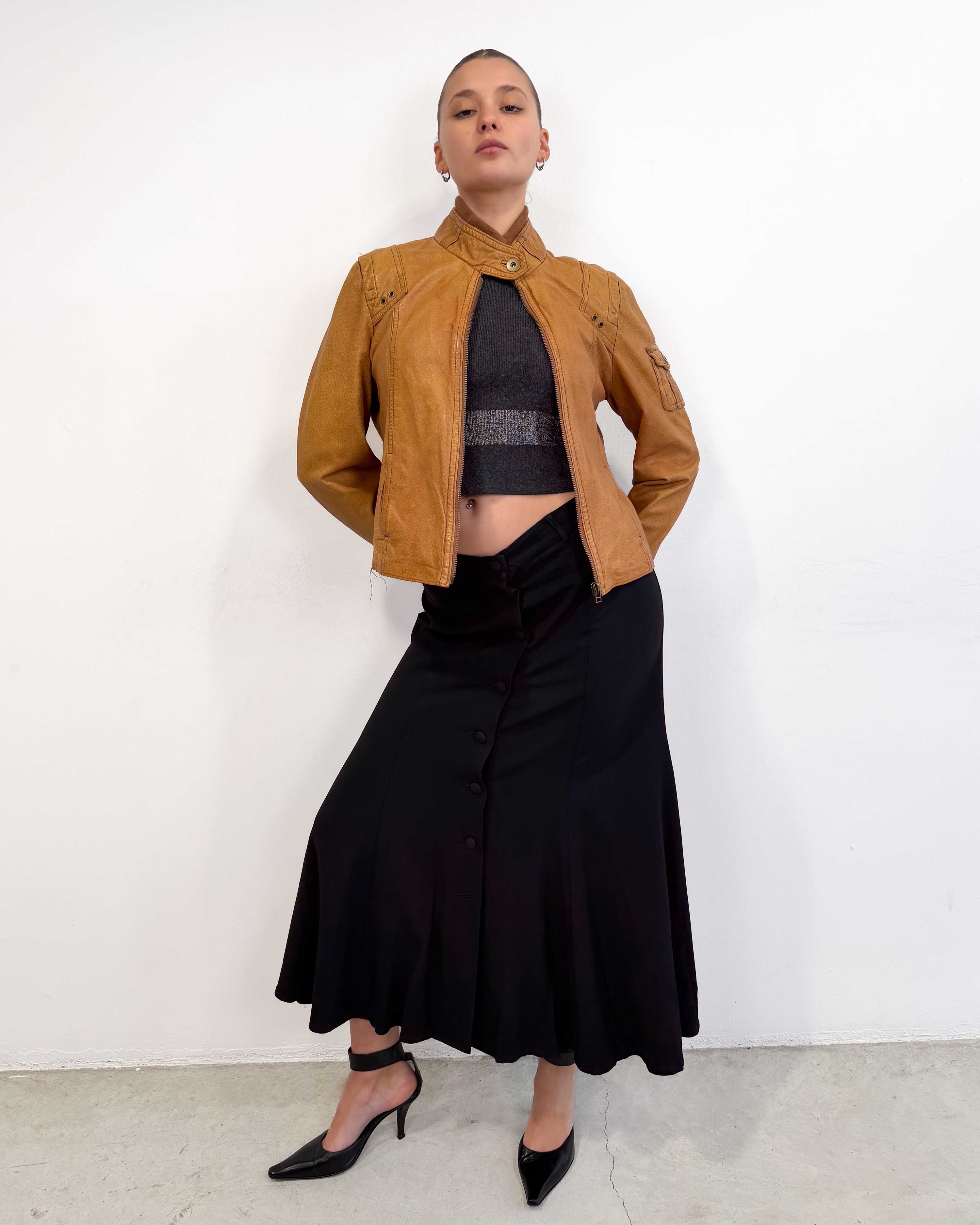 The aleksandra leather jacket