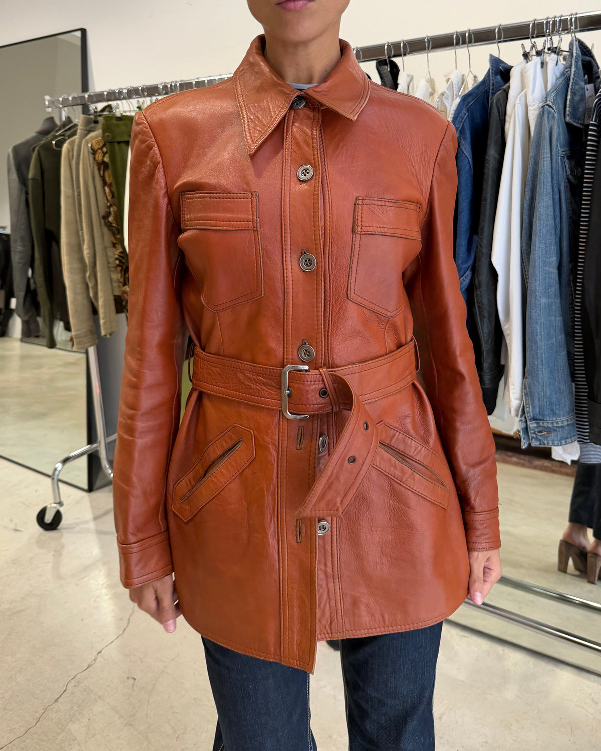 The roma leather jacket
