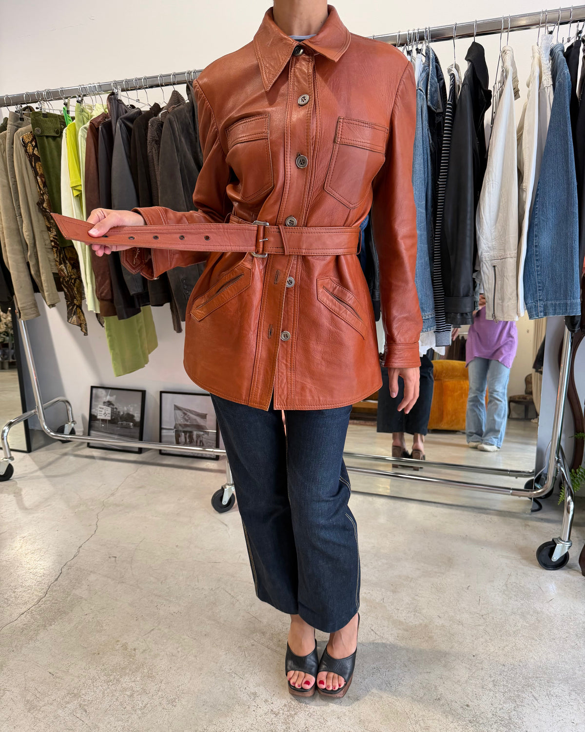 The roma leather jacket