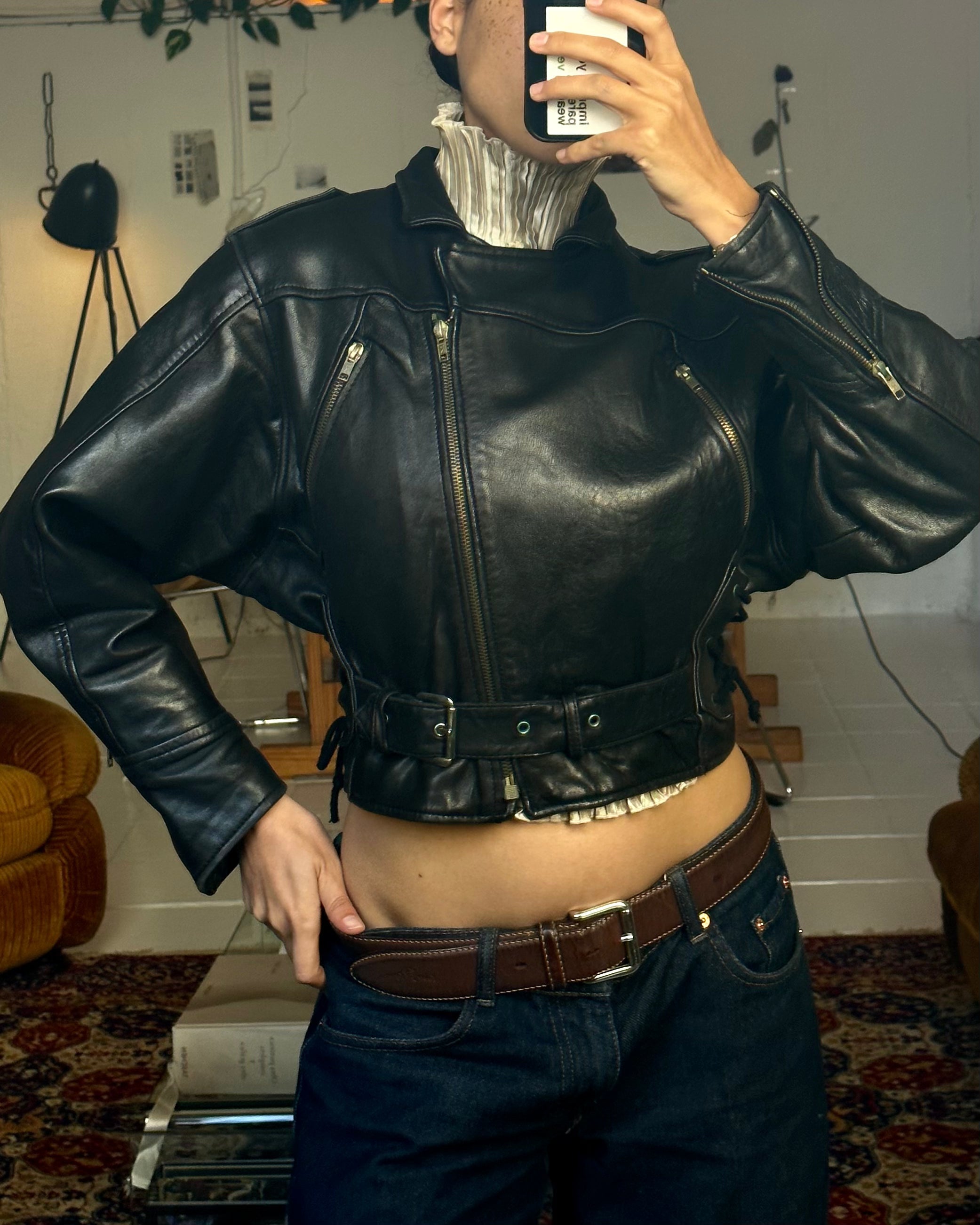 The grette leather jacket