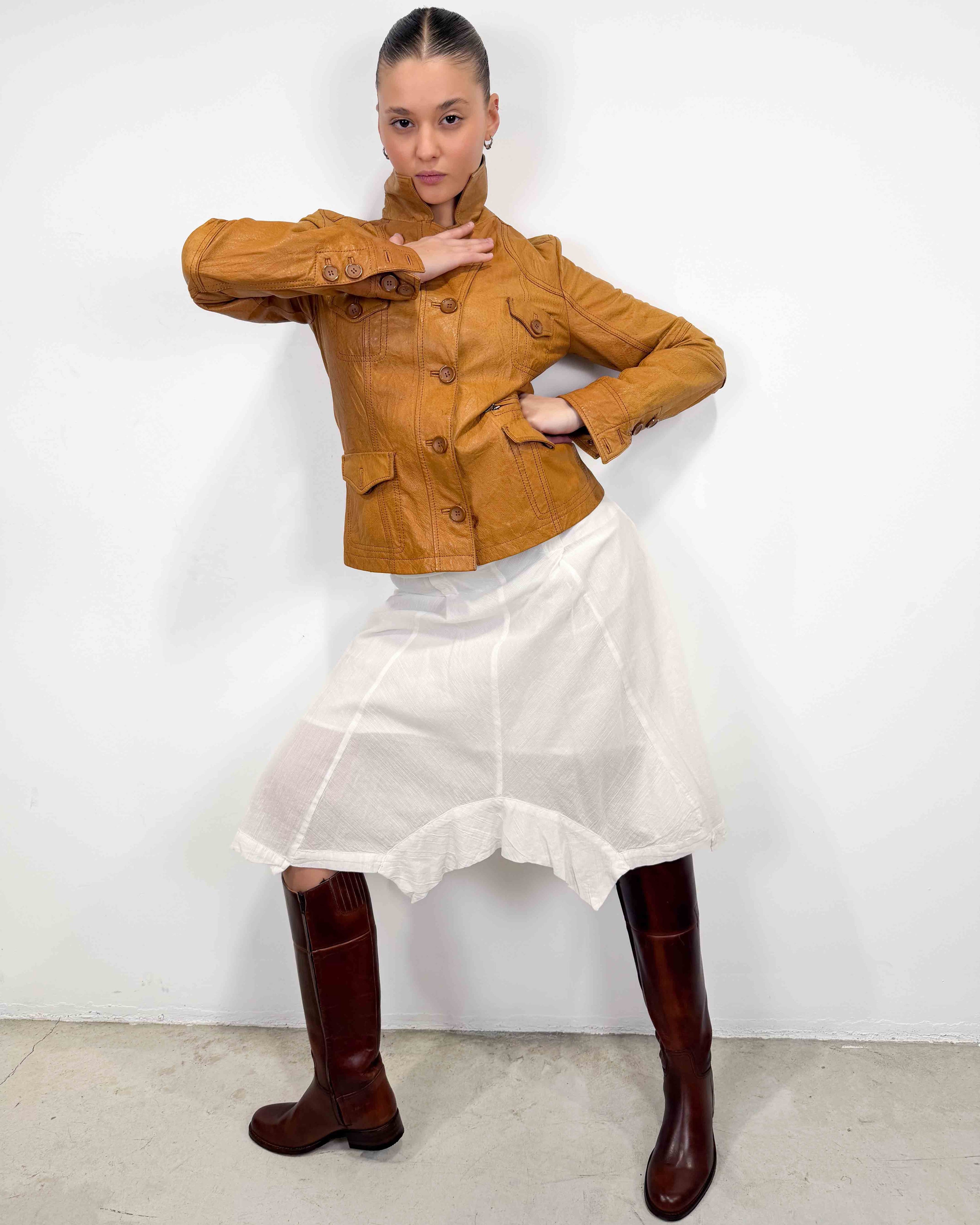 The gadine leather jacket