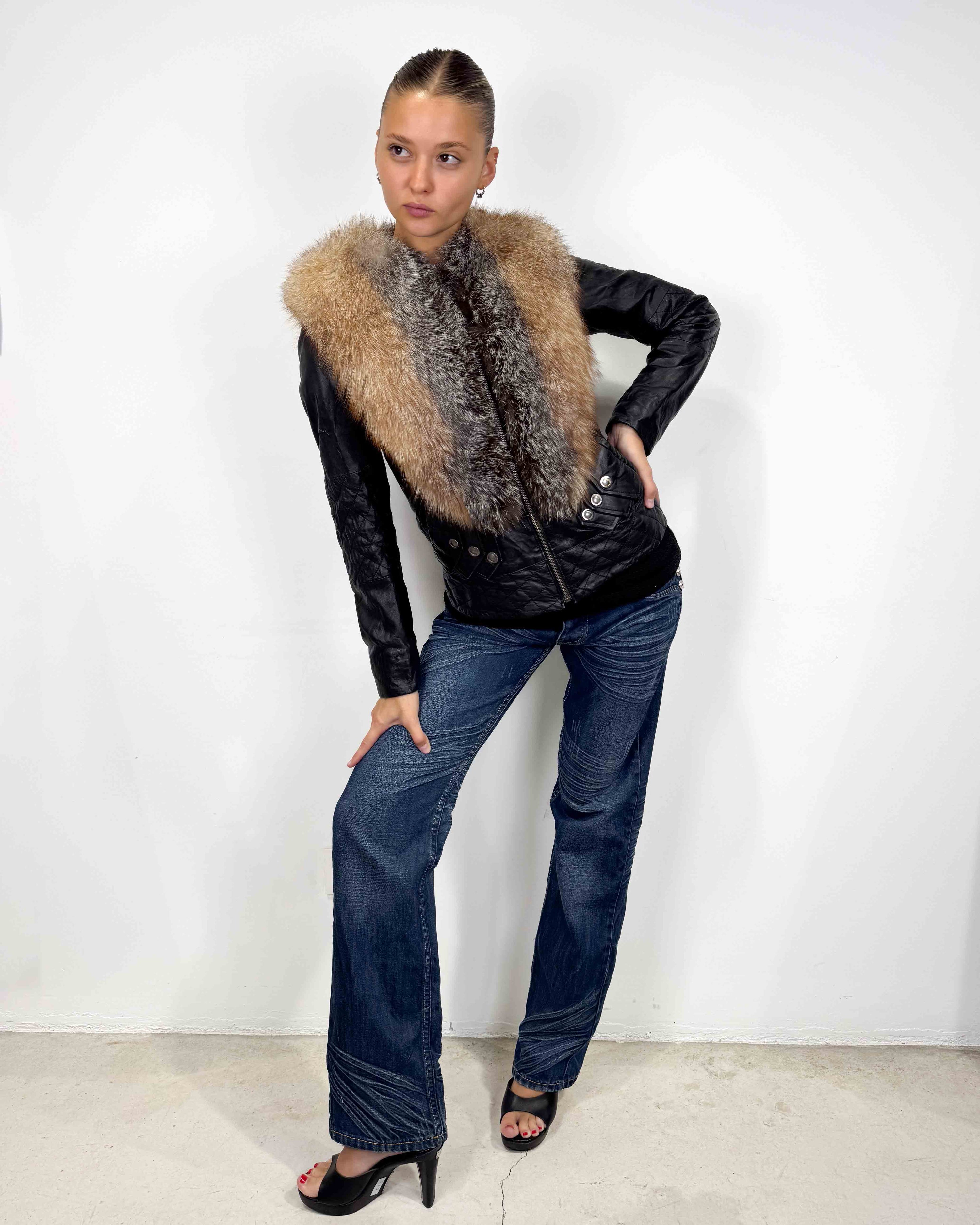 The alia leather jacket