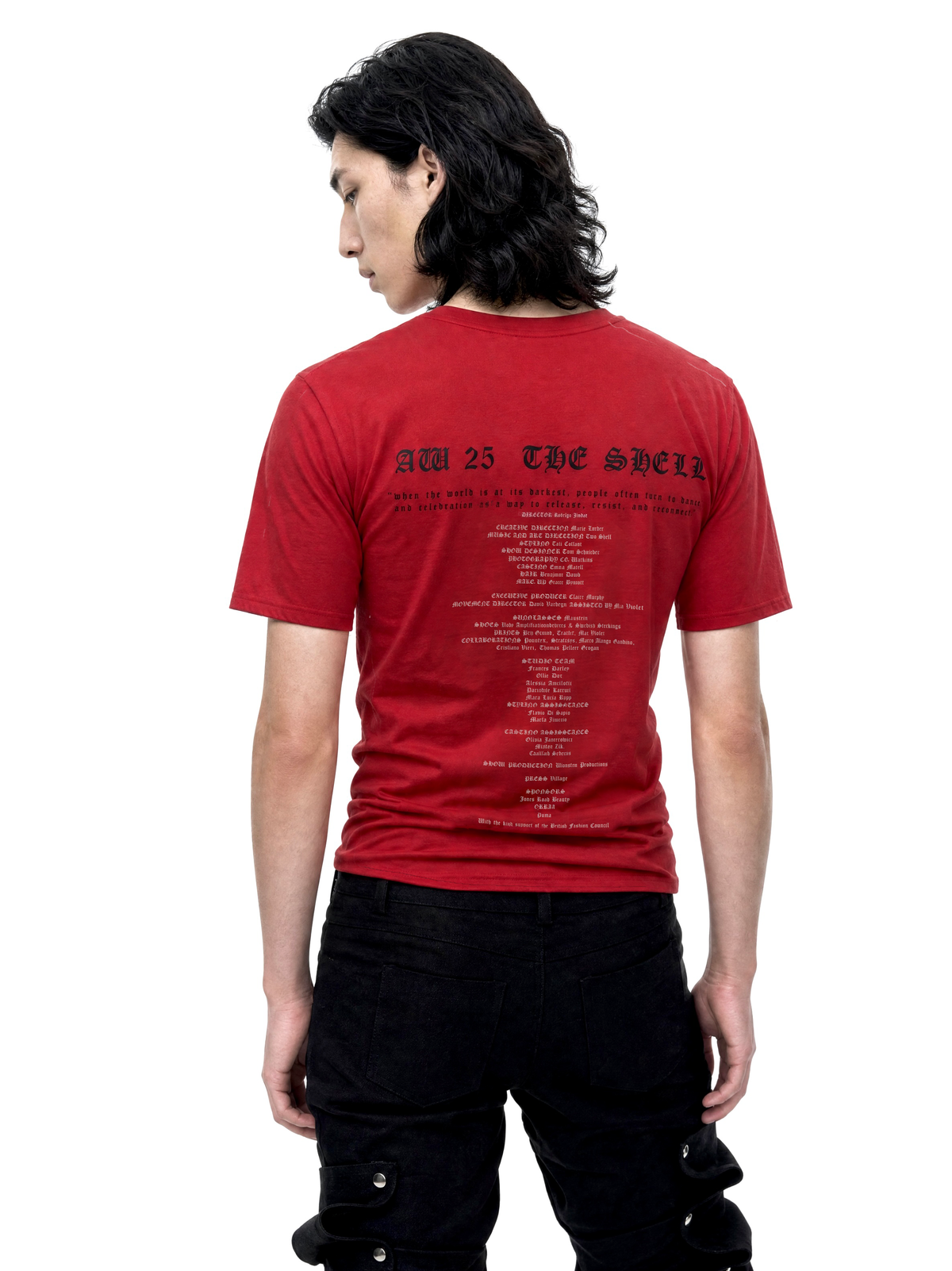 Lueder band tee red