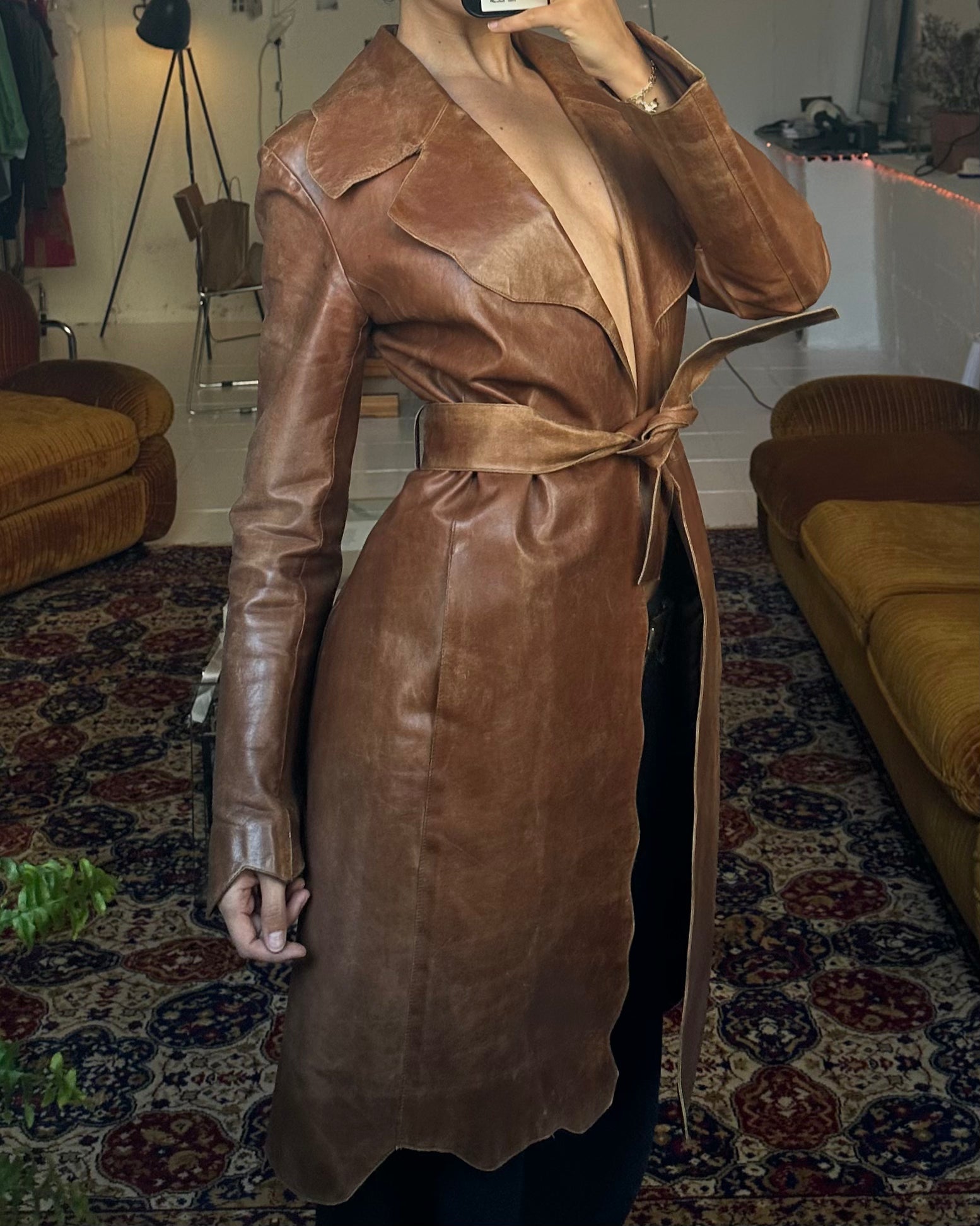 The verona leather coat