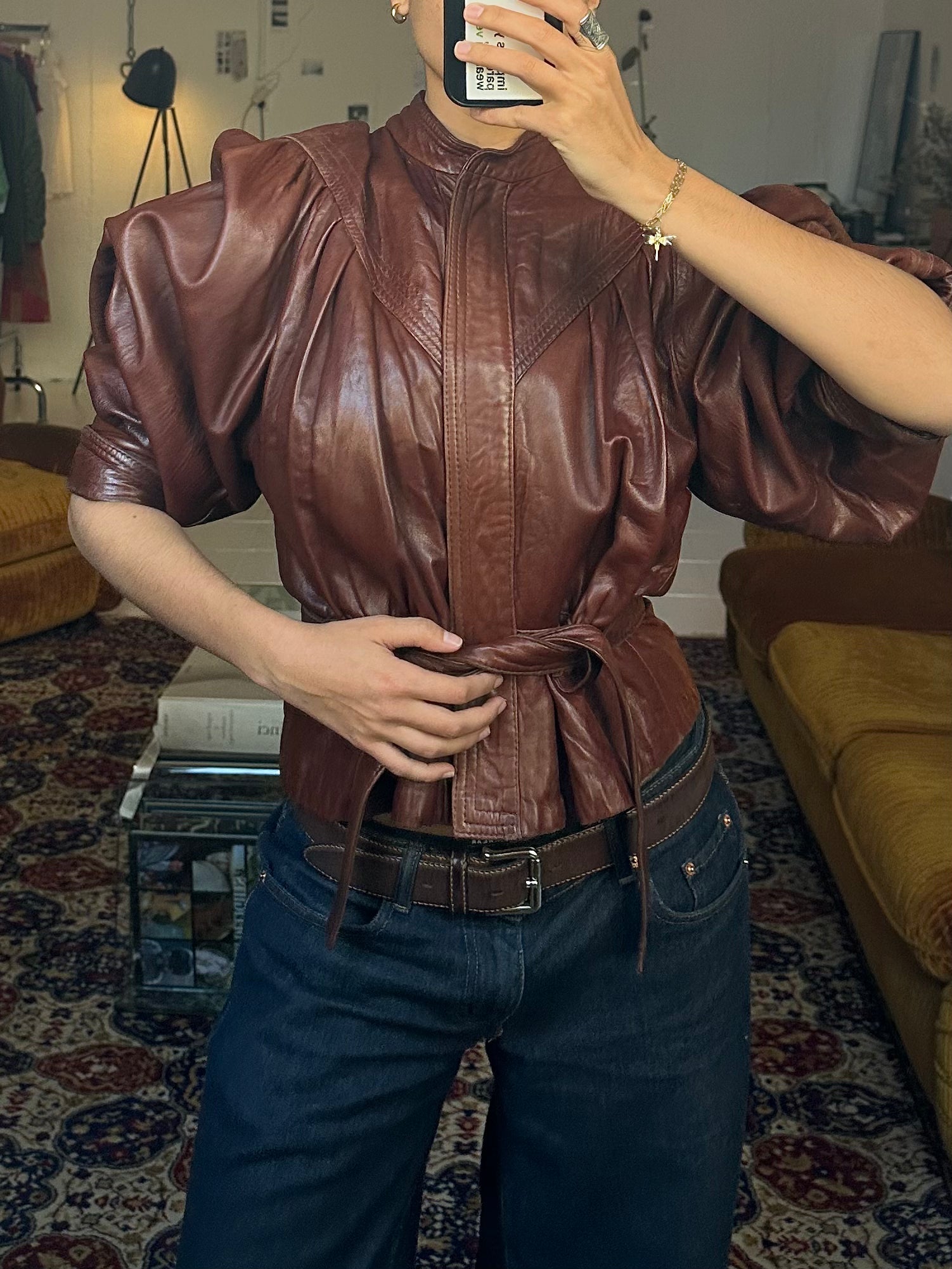 The albertina leather jacket