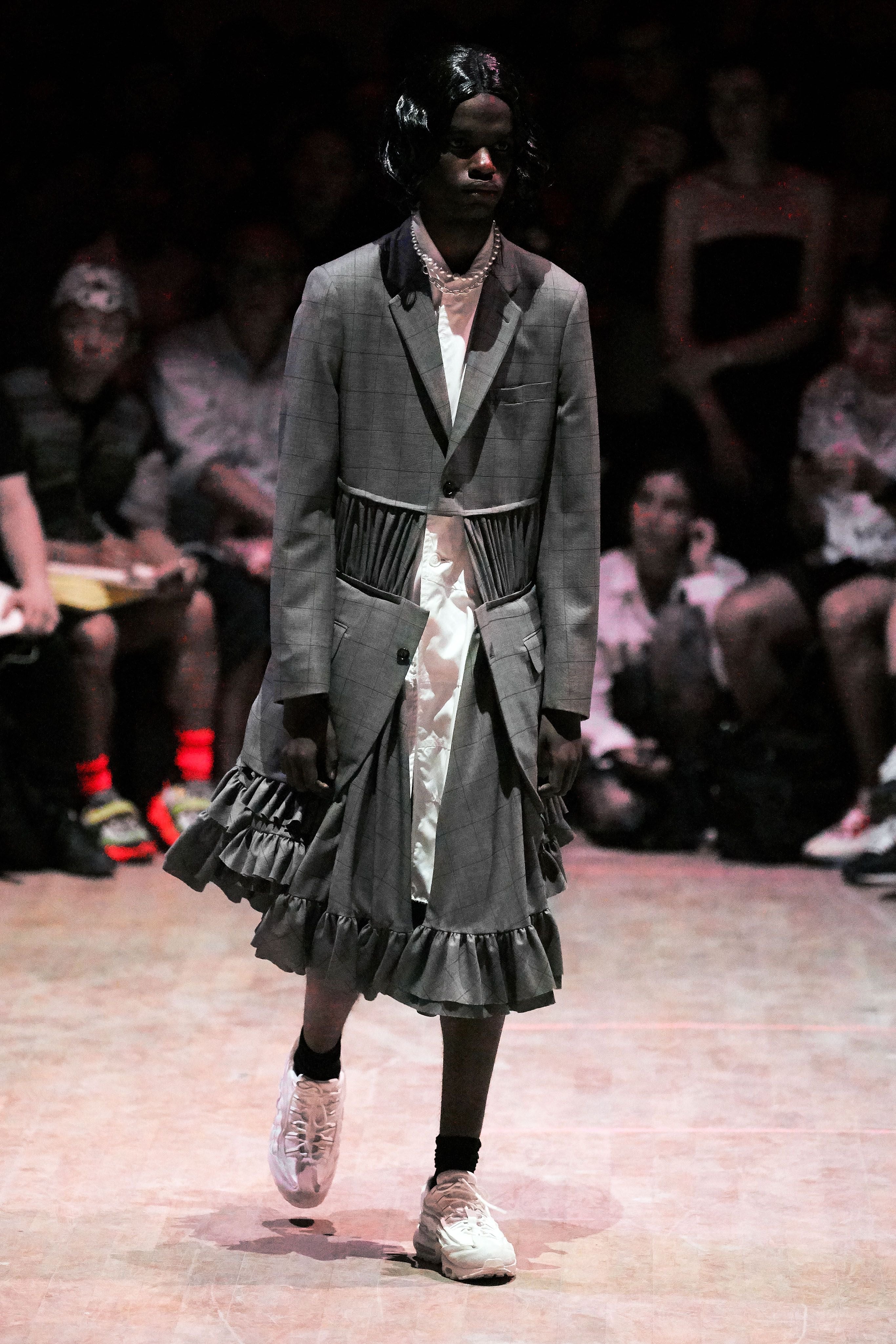 Comme des garçons homme plus s/s 2020 long deconstructed jacket