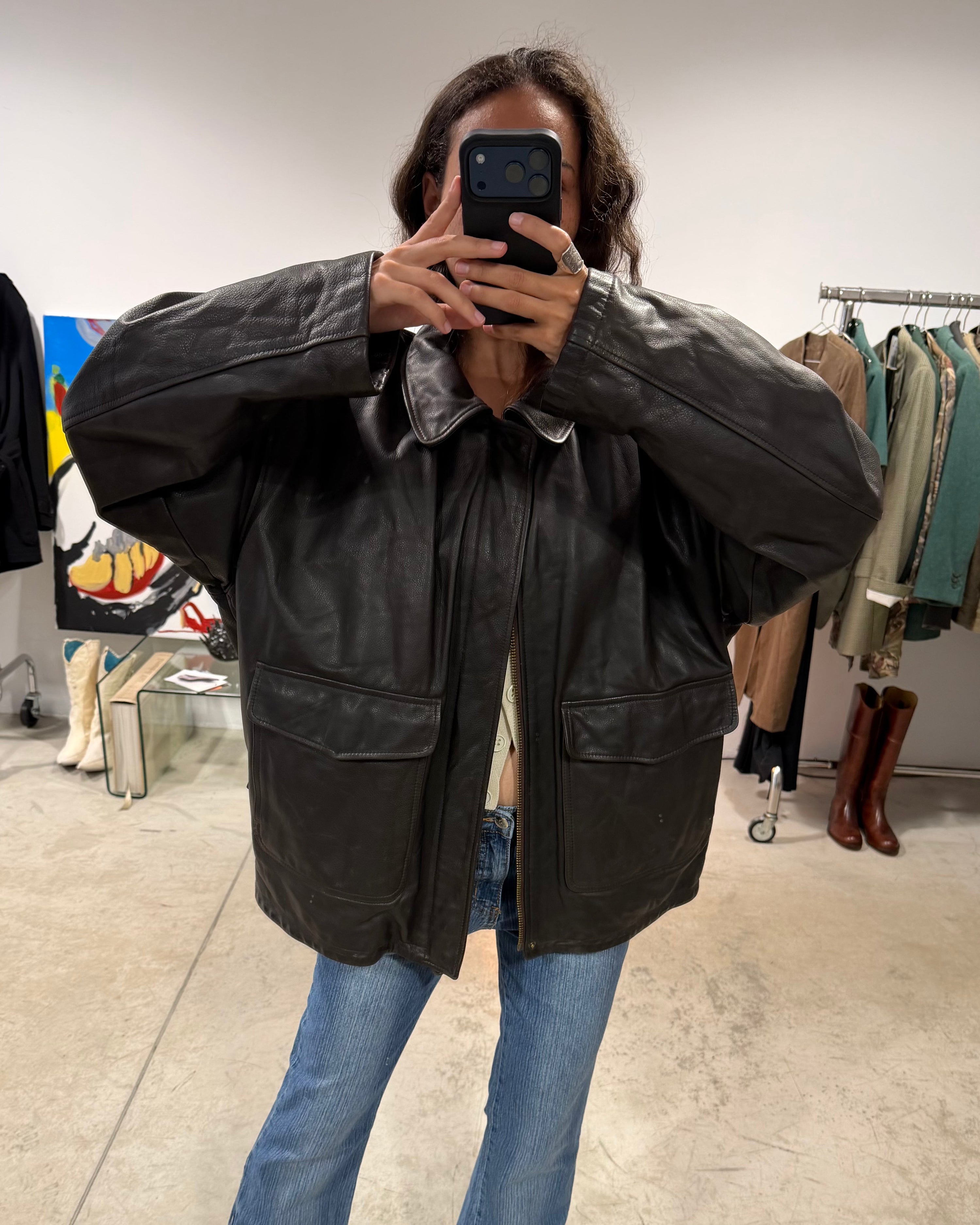 The enola leather jacket