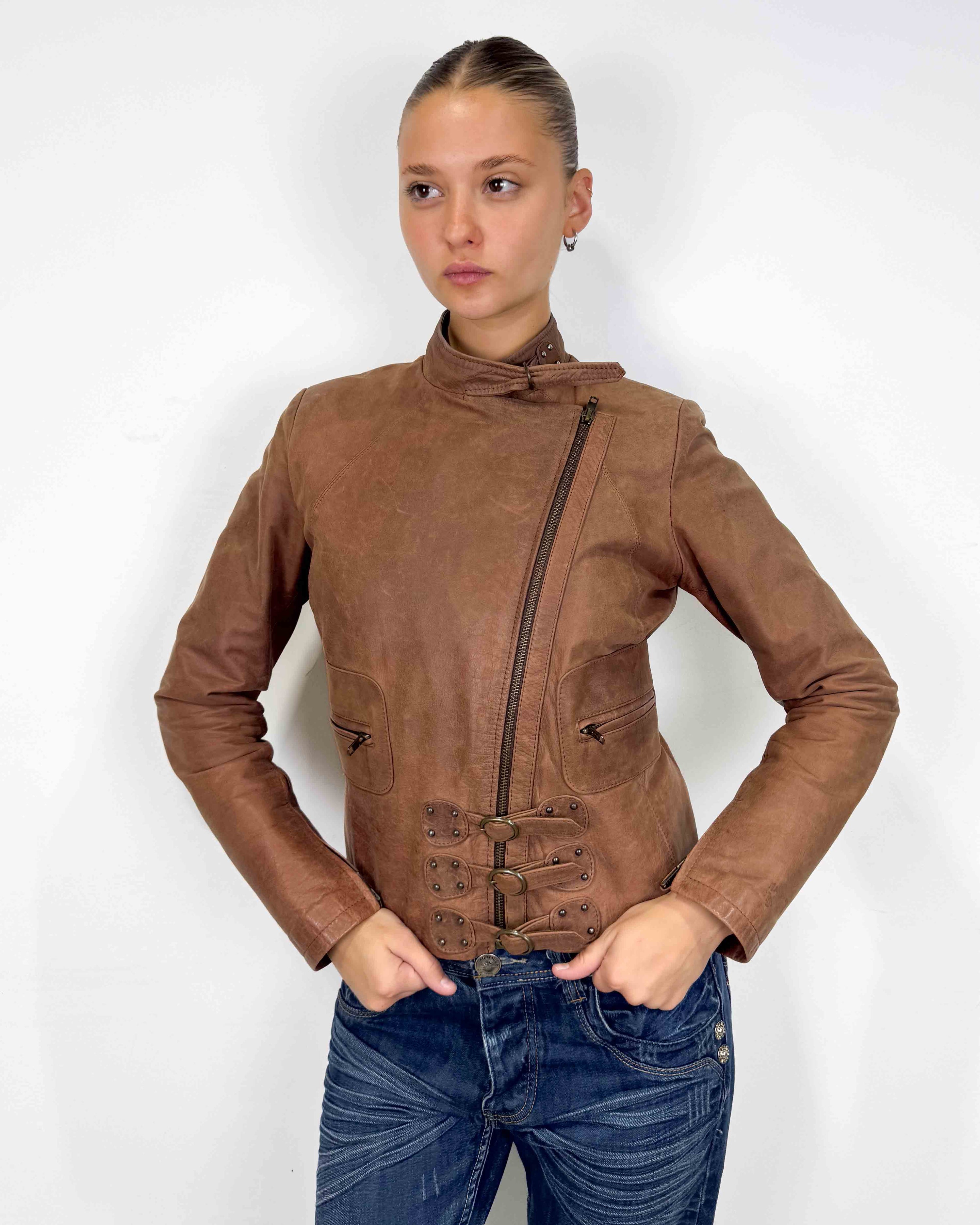 The sarah leather jacket
