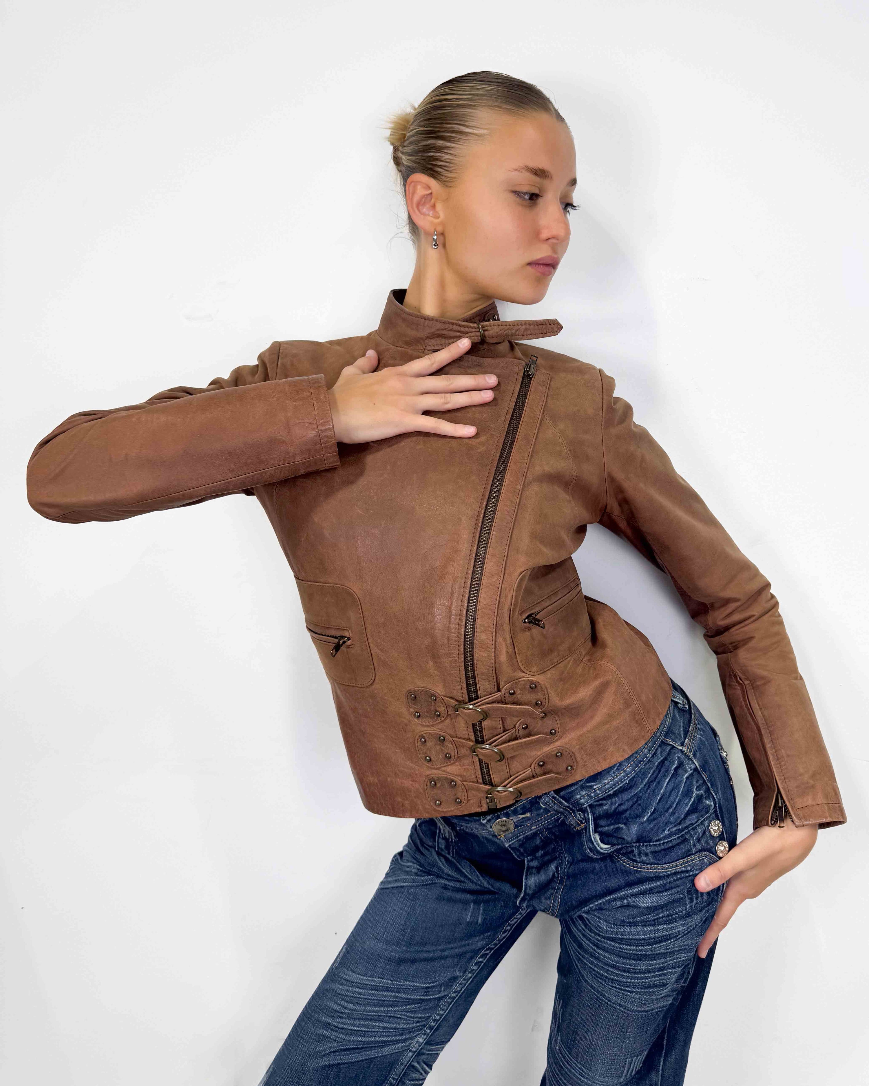 The sarah leather jacket