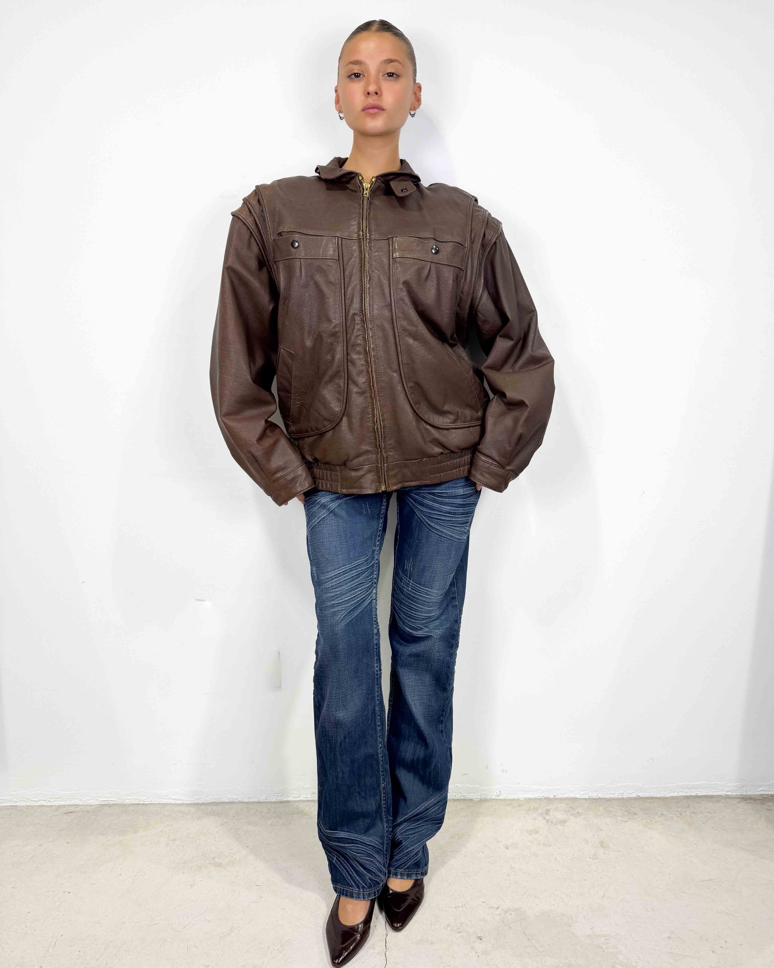 The agnes leather jacket