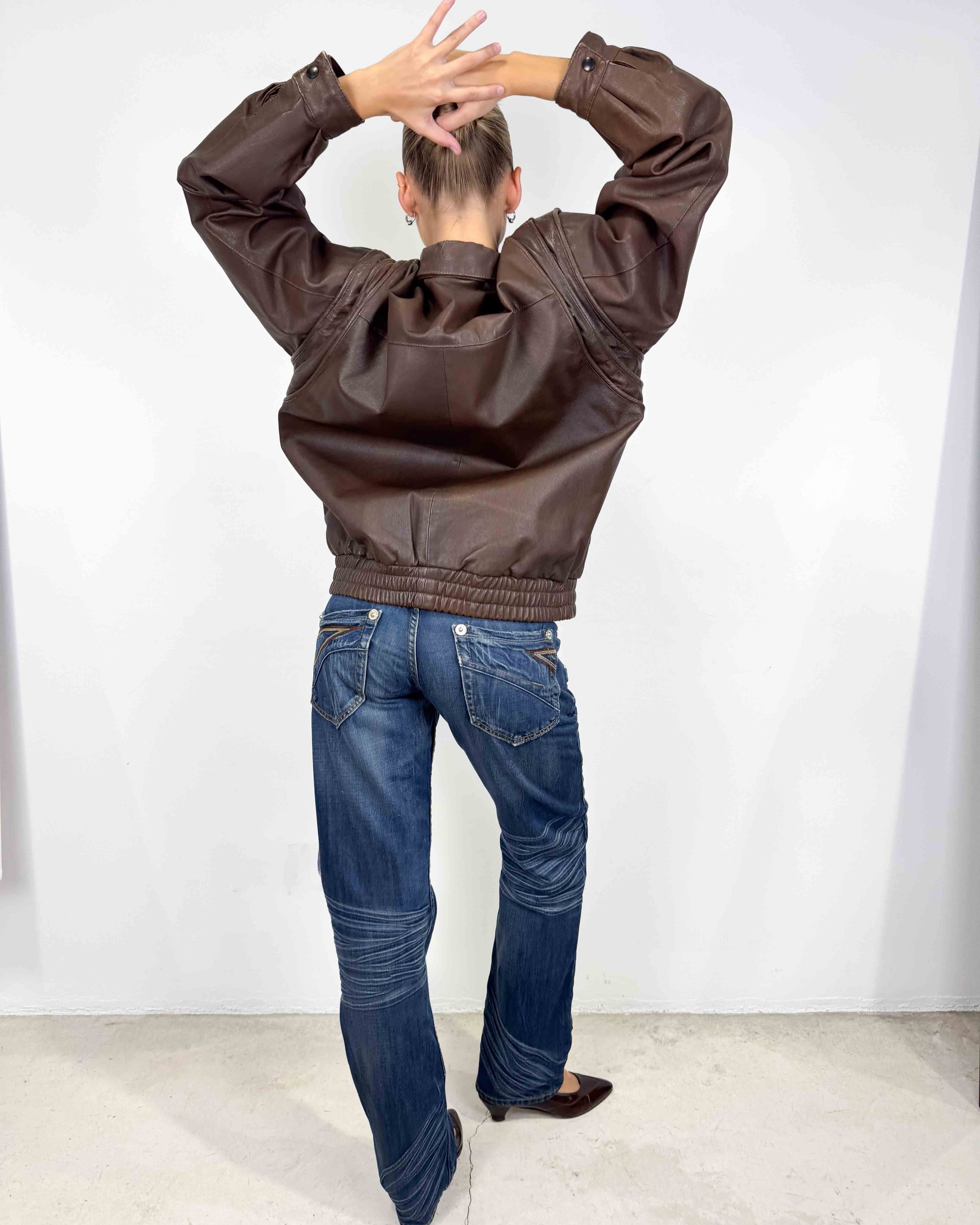 The agnes leather jacket