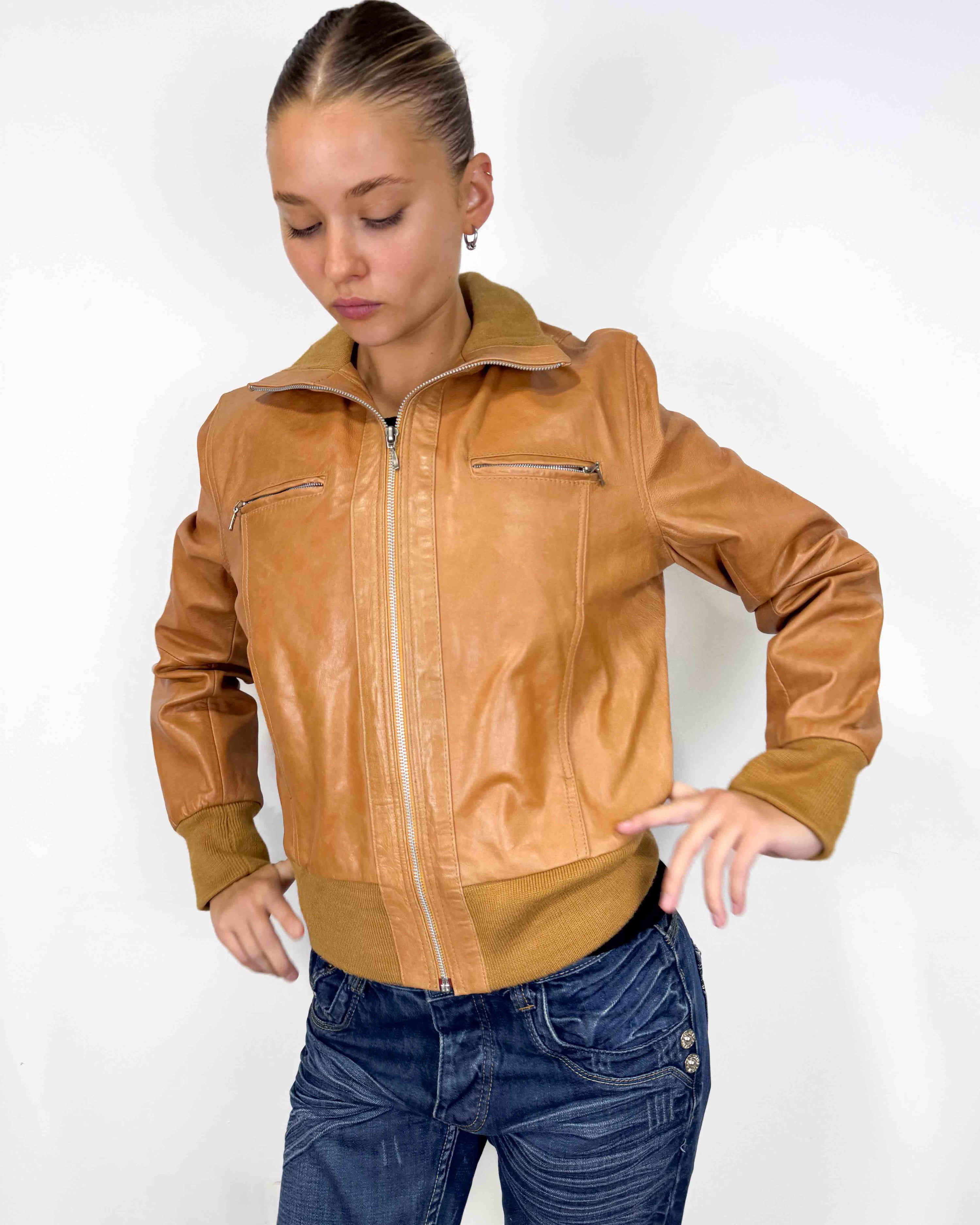 The faria leather jacket
