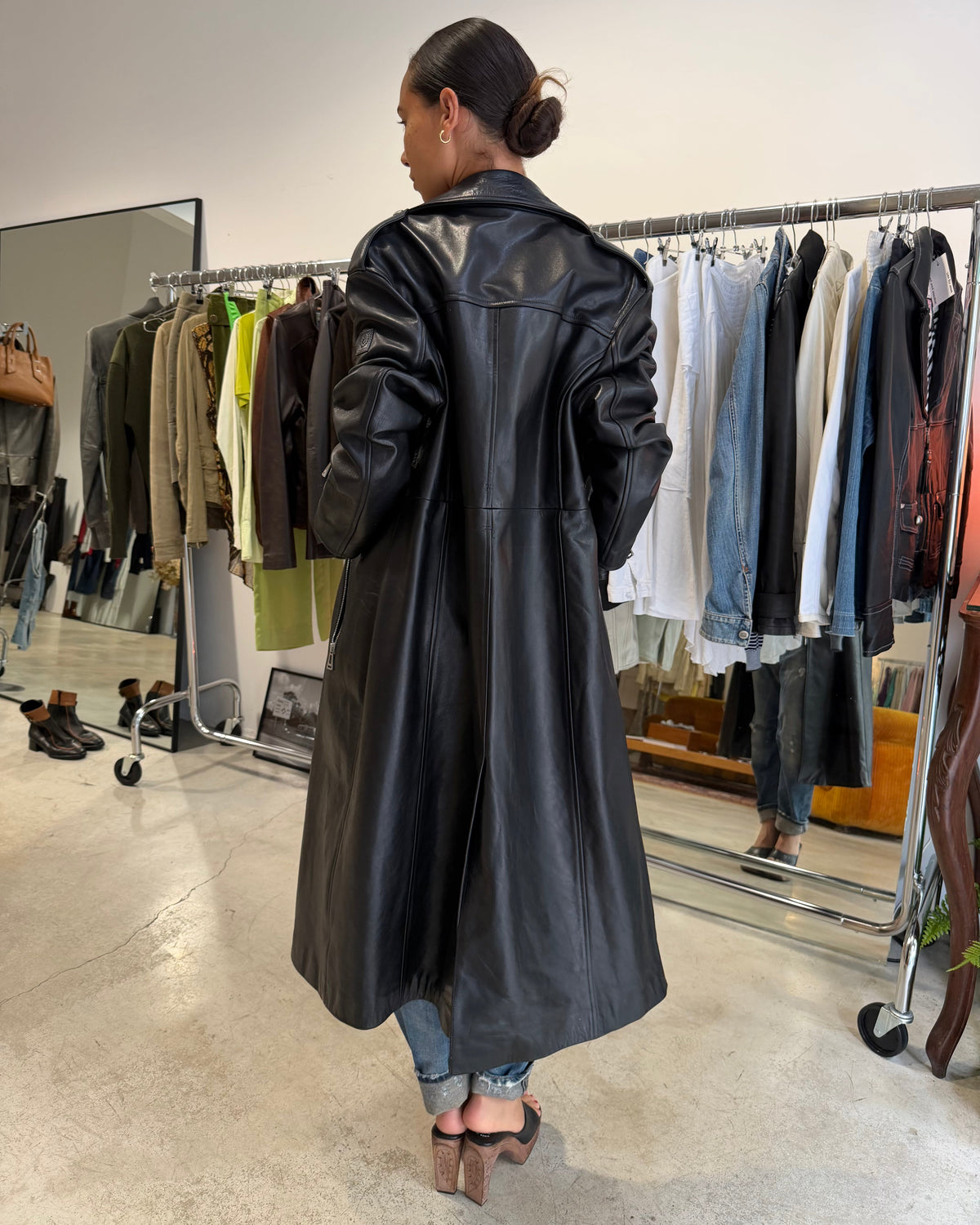 The bianca leather trench by belstaff