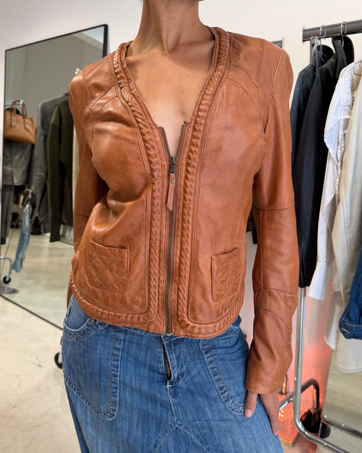 The katie leather jacket
