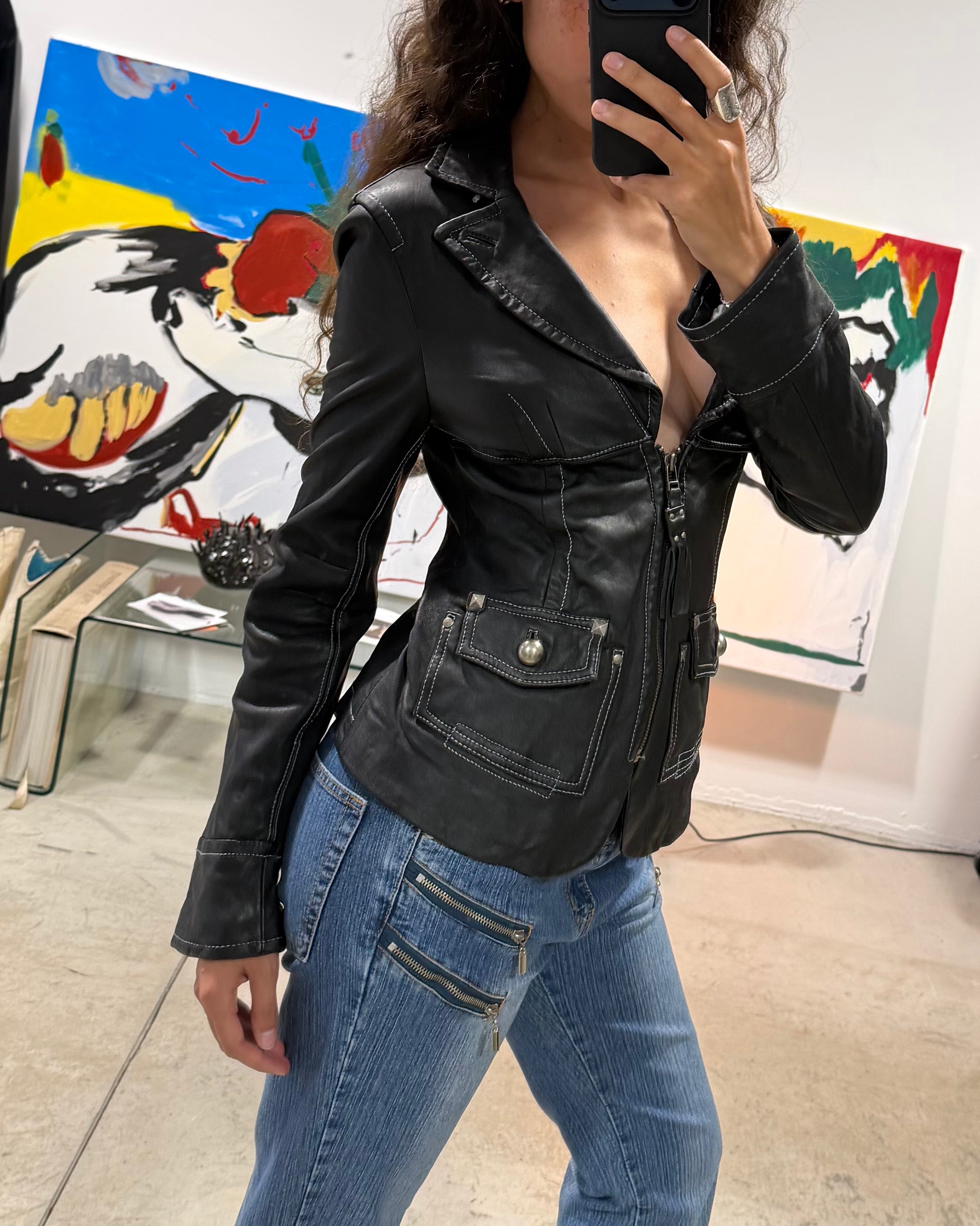 The marie leather jacket