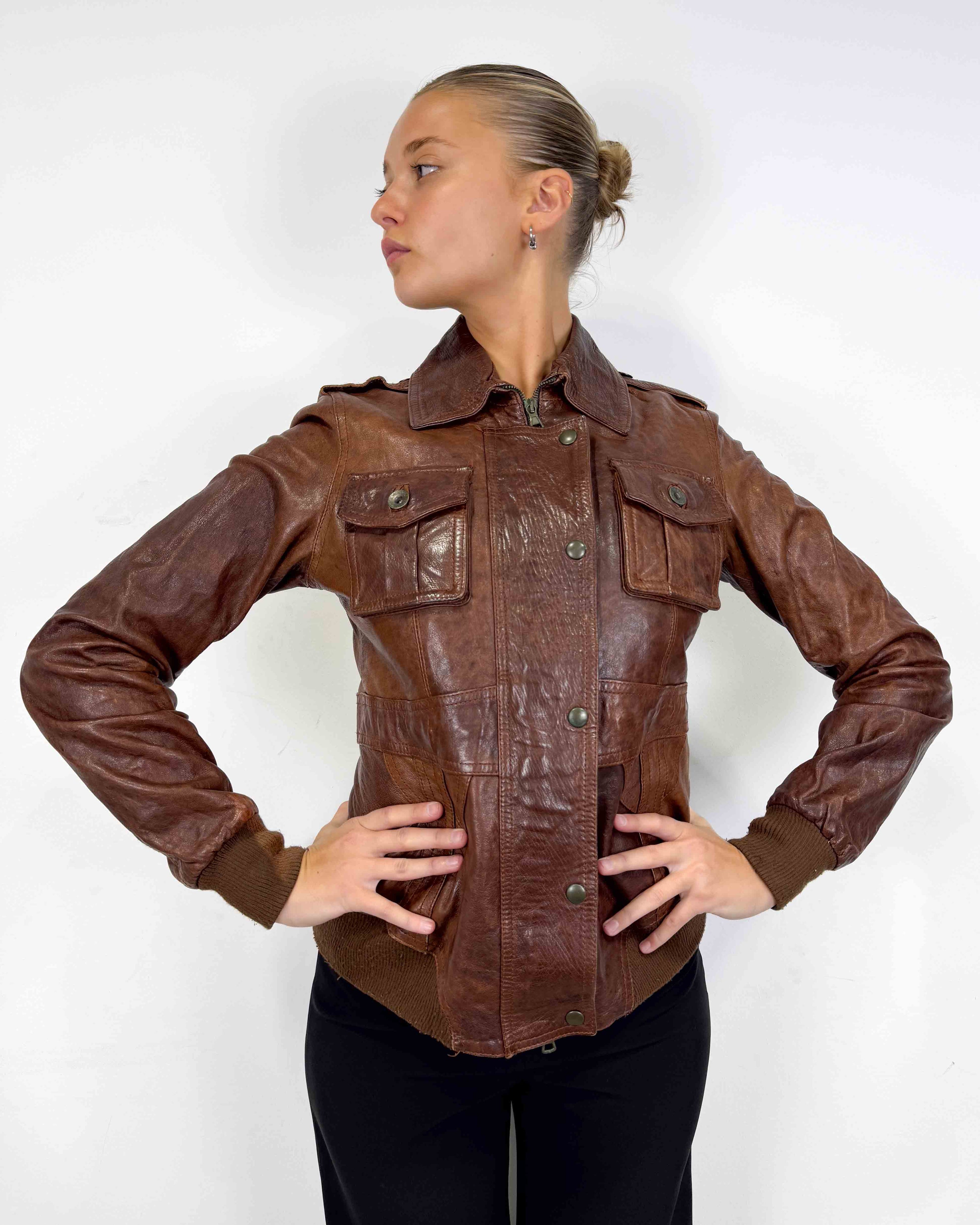 The dalia leather jacket