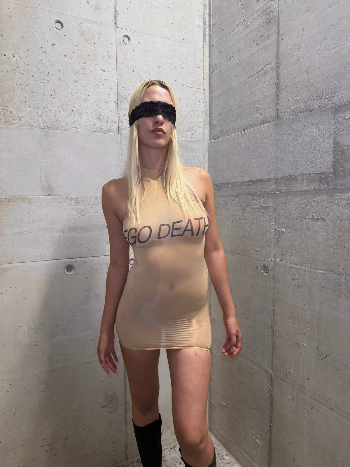 Ego death halter dress
