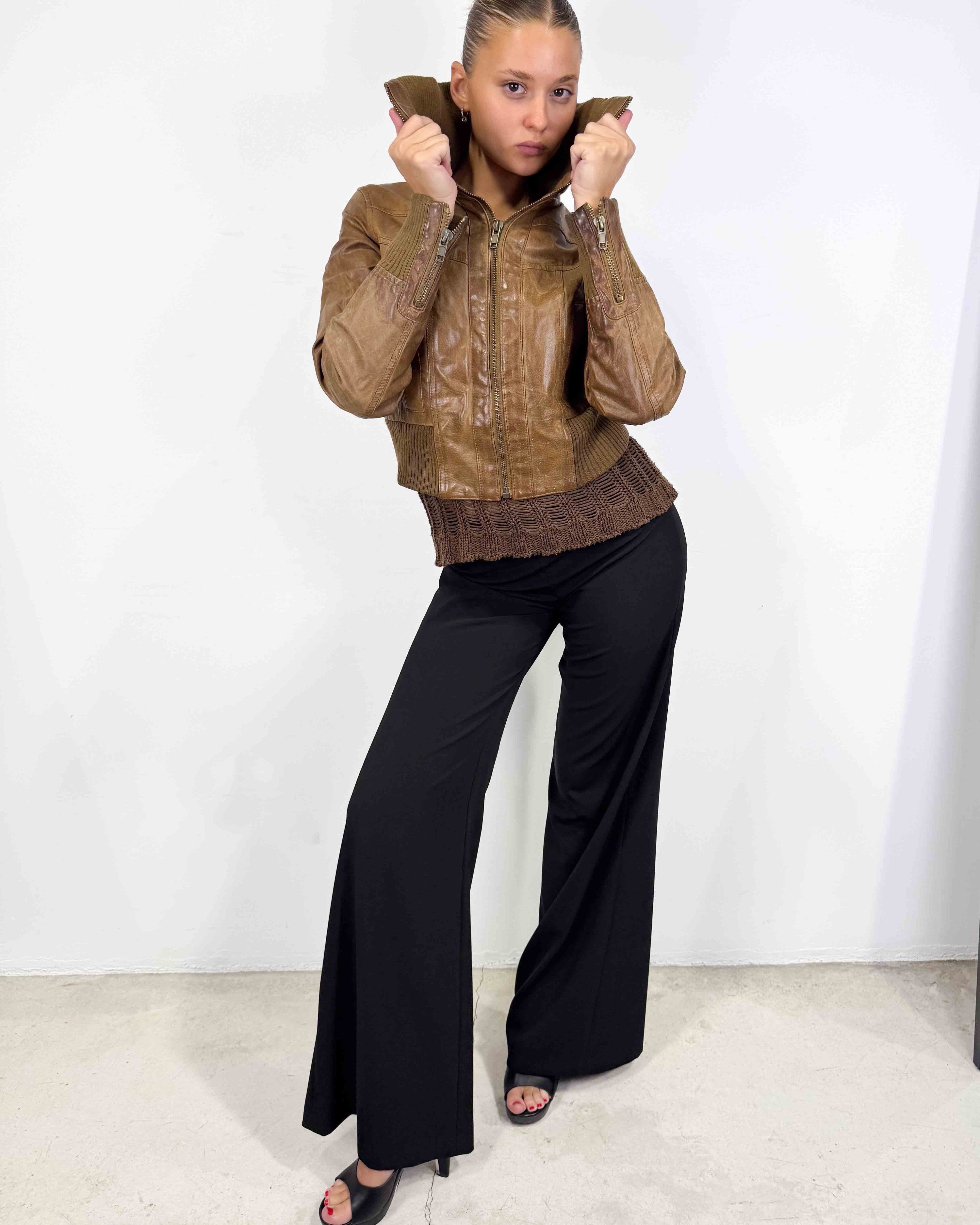 The agatha leather jacket