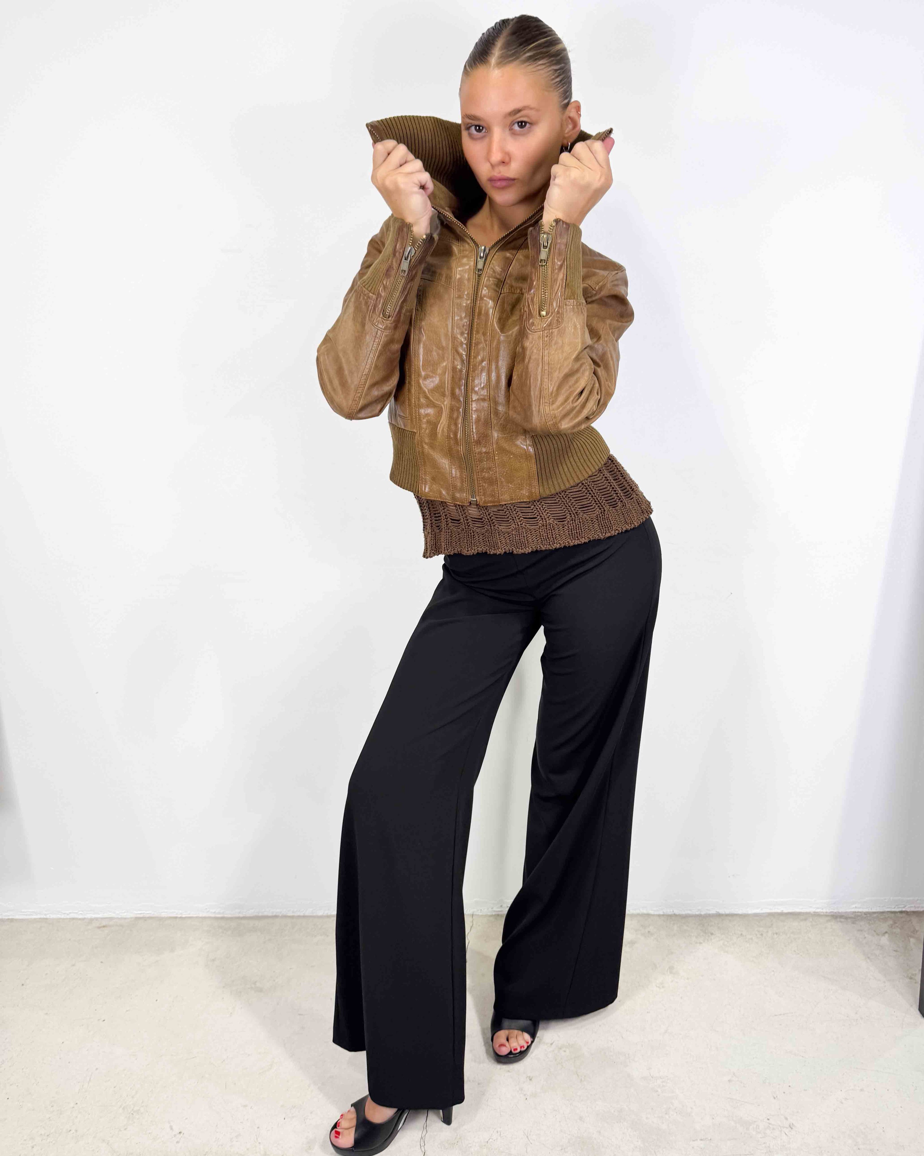 The agatha leather jacket