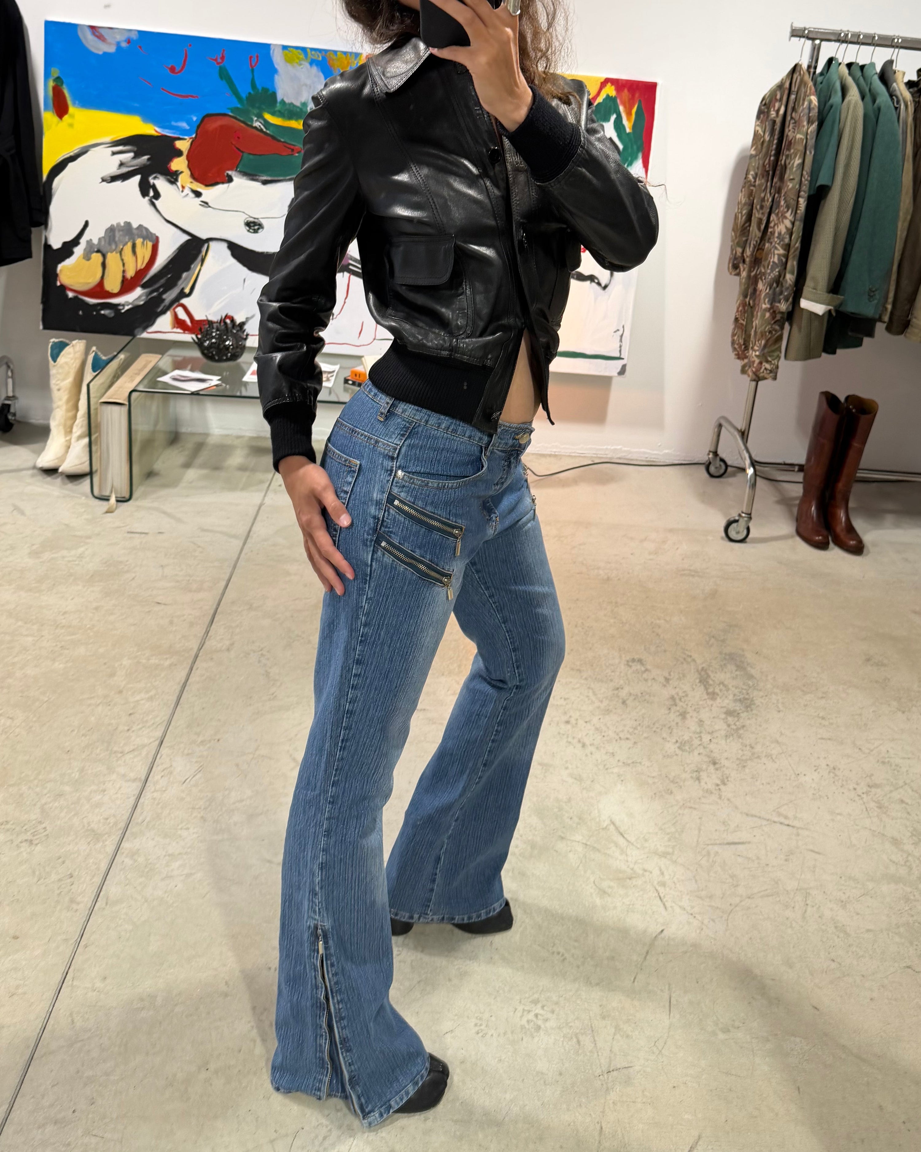 The valentina leather jacket