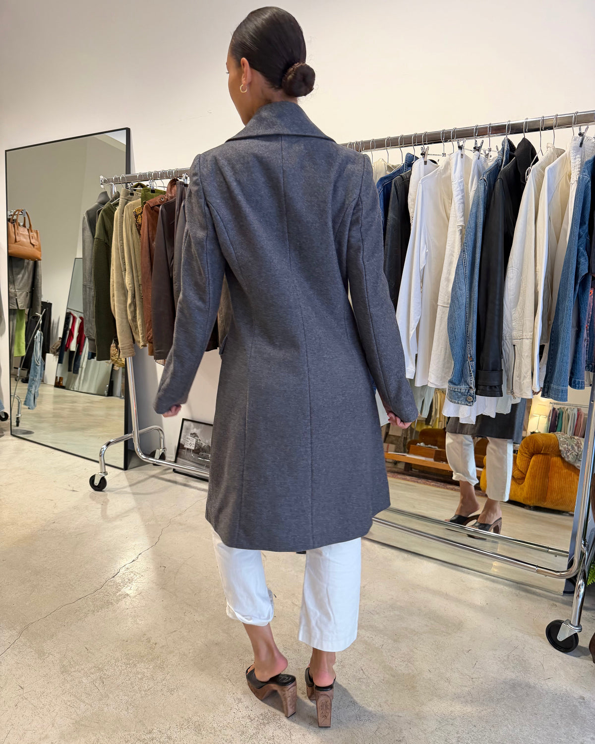 The rachel coat by moschino