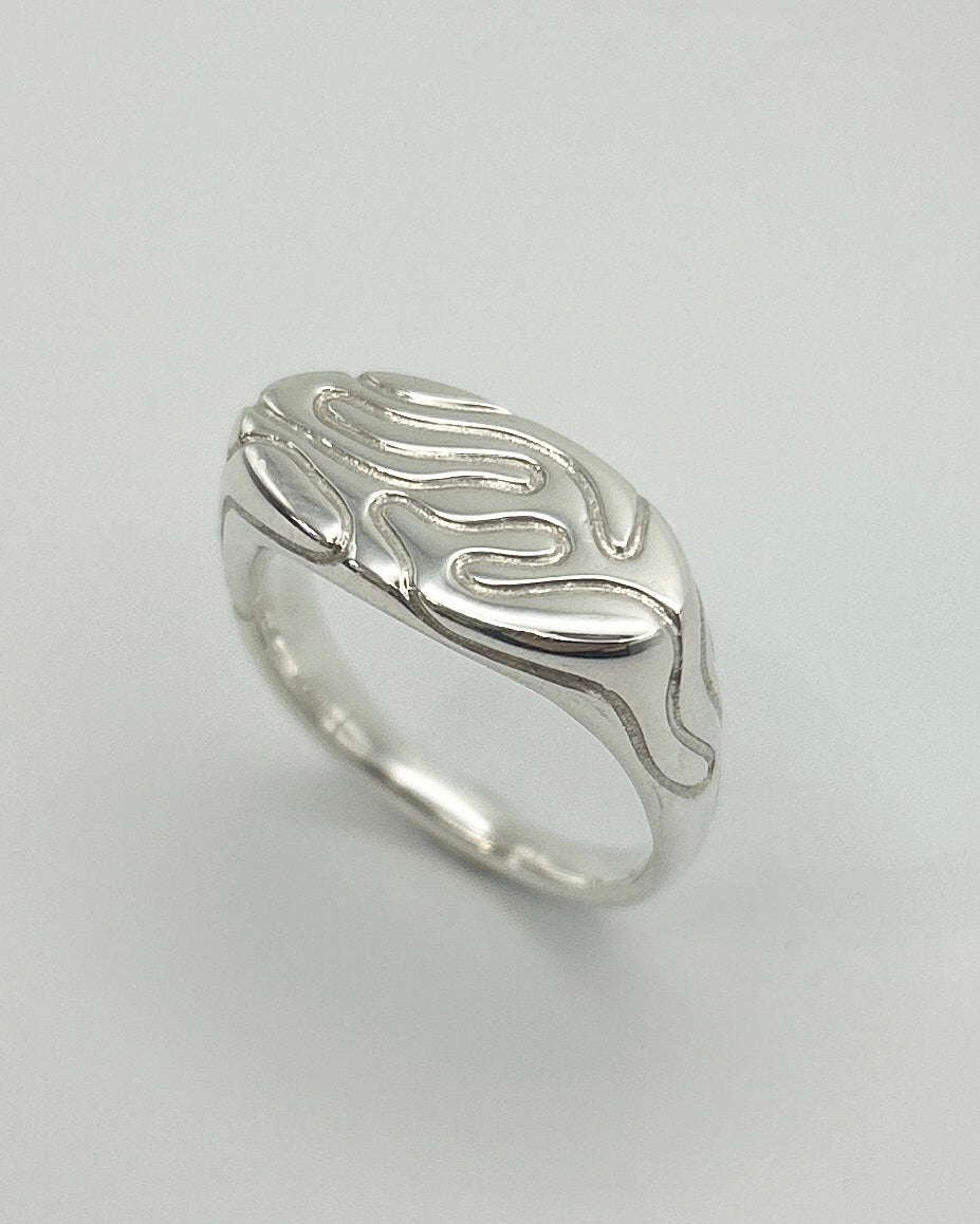 Oval globe signet (size m)