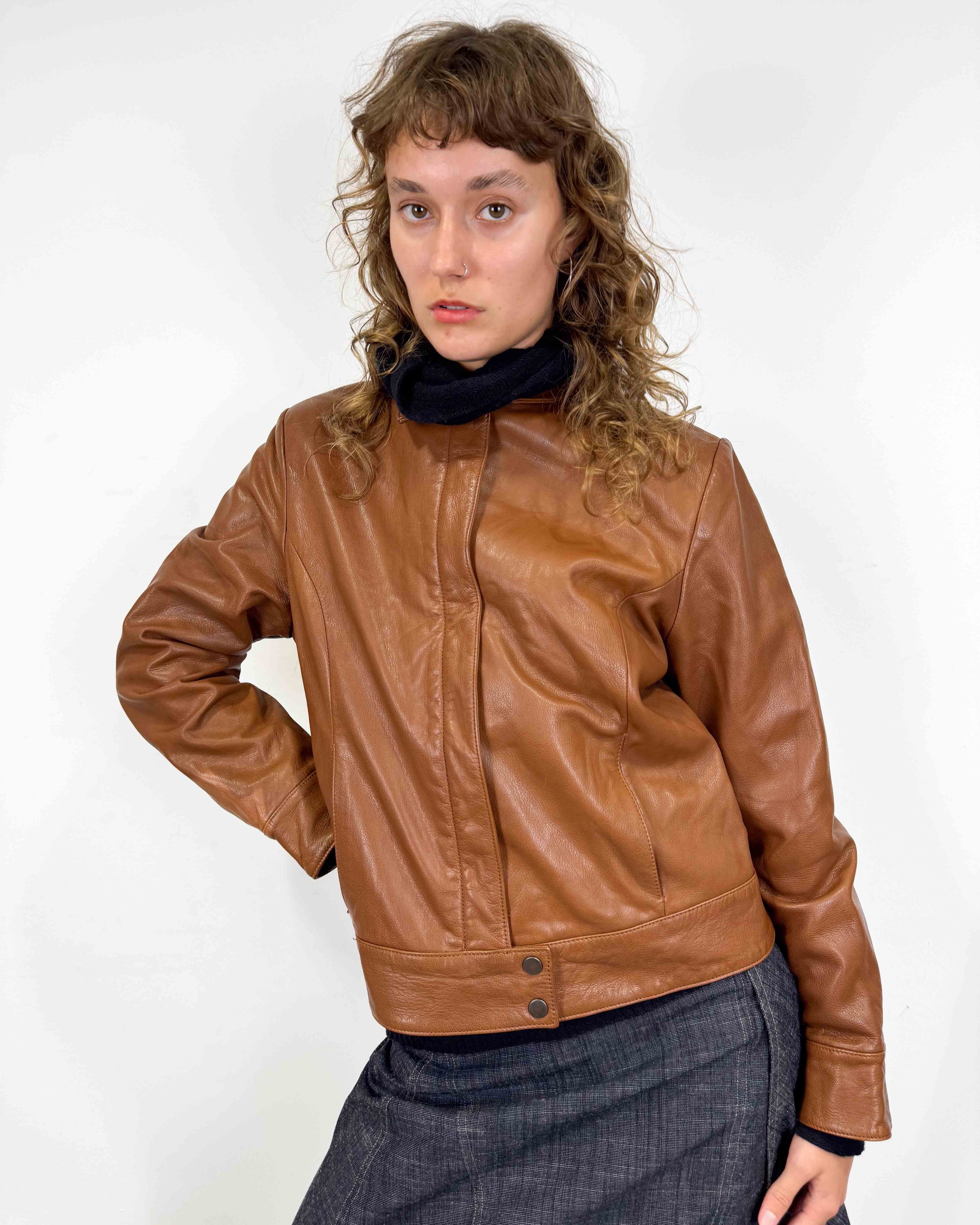 The ginny leather jacket