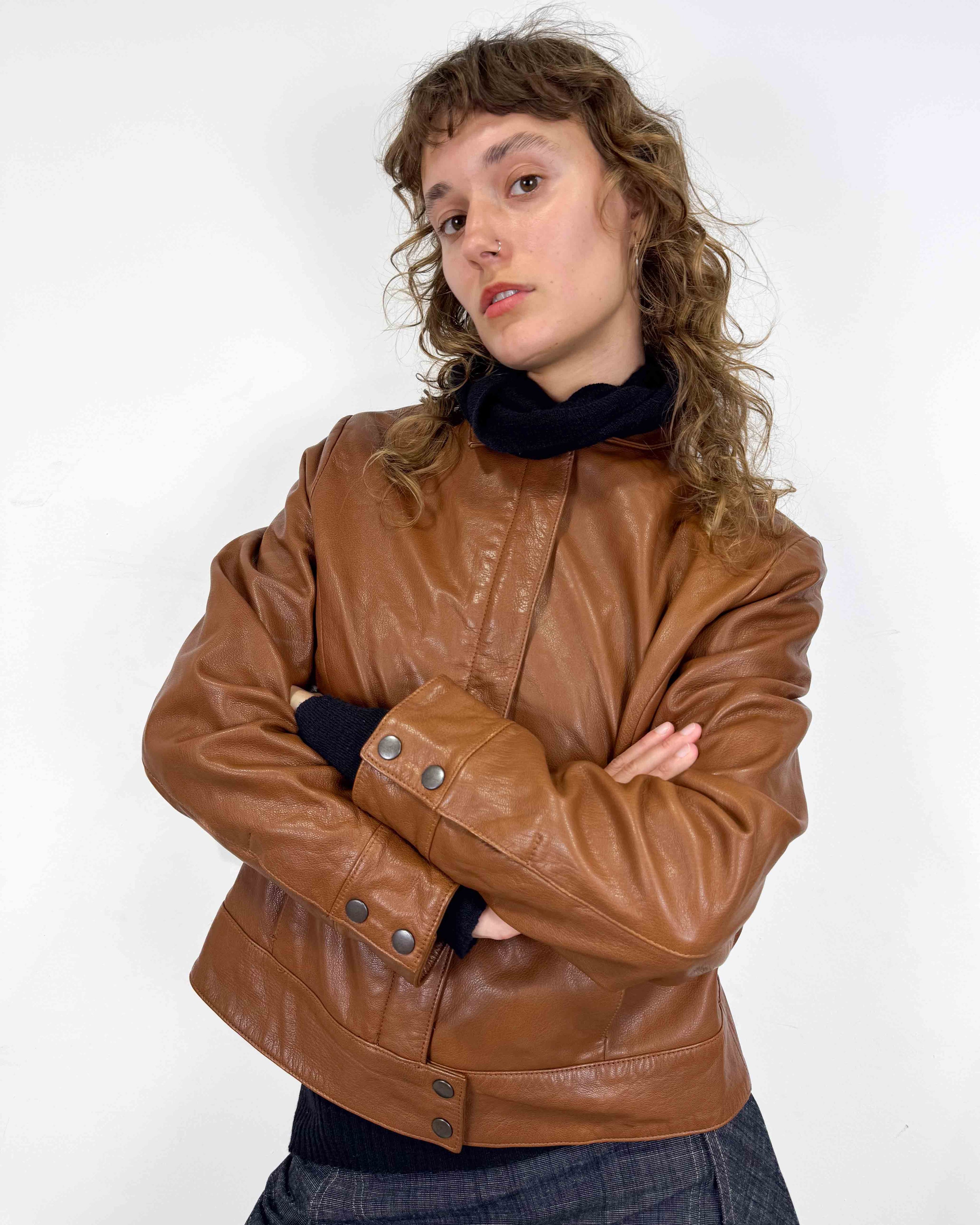 The ginny leather jacket