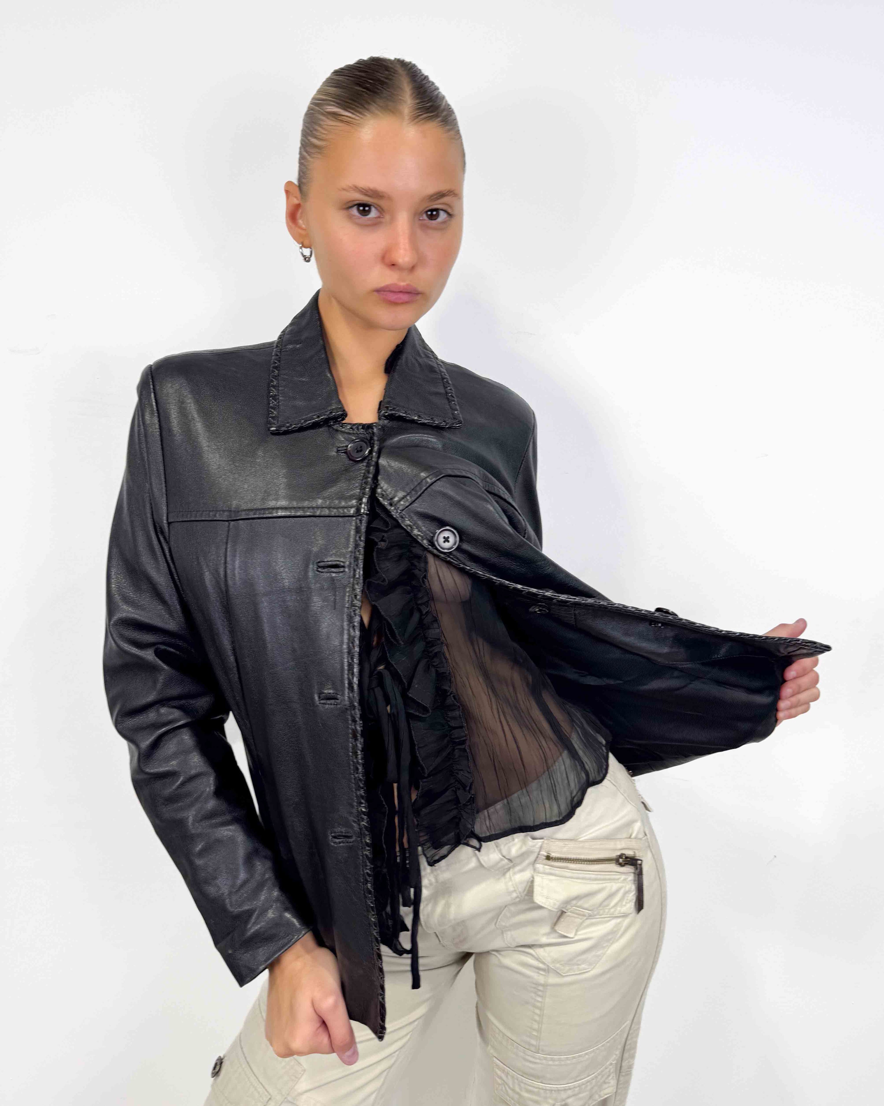 The sidney leather jacket