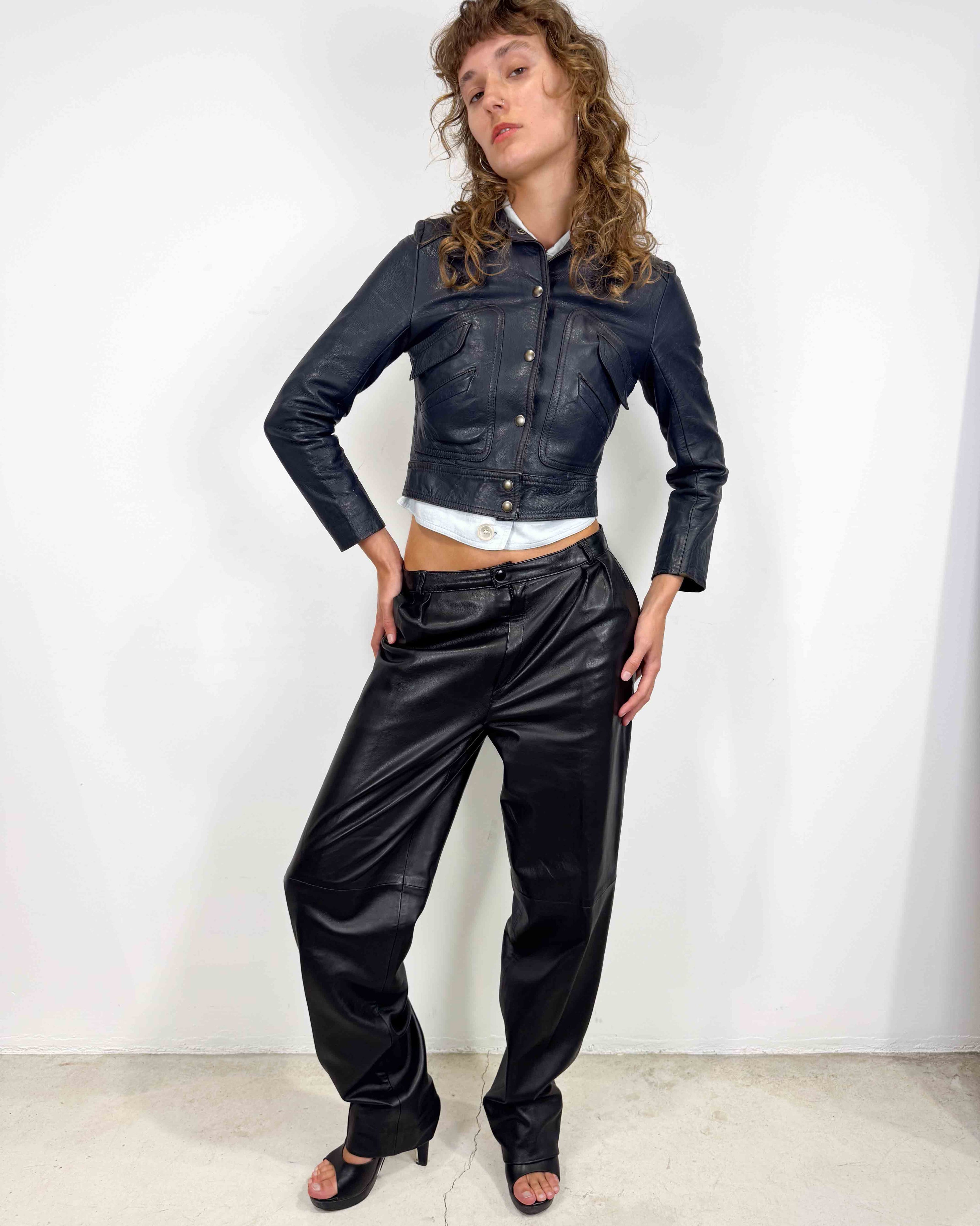 The iman leather jacket