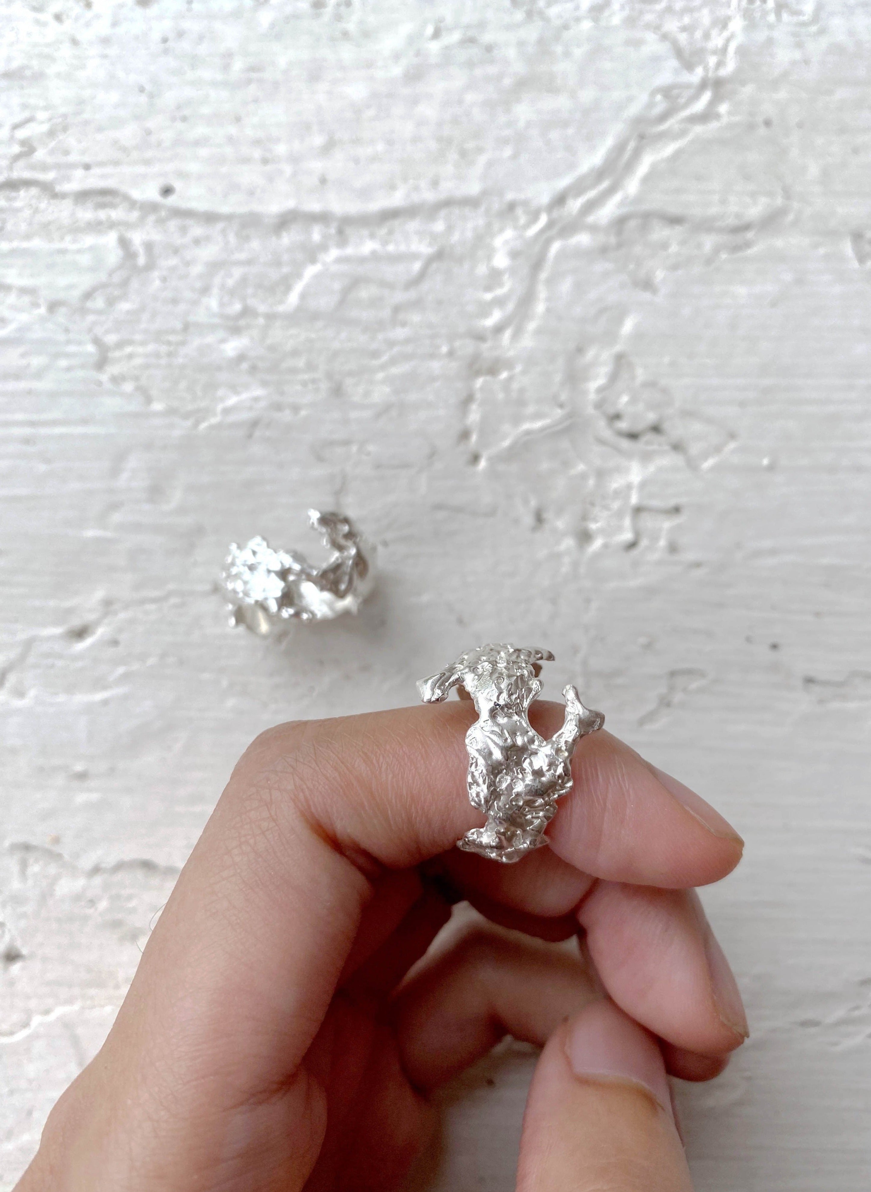 Visceral ring - silver