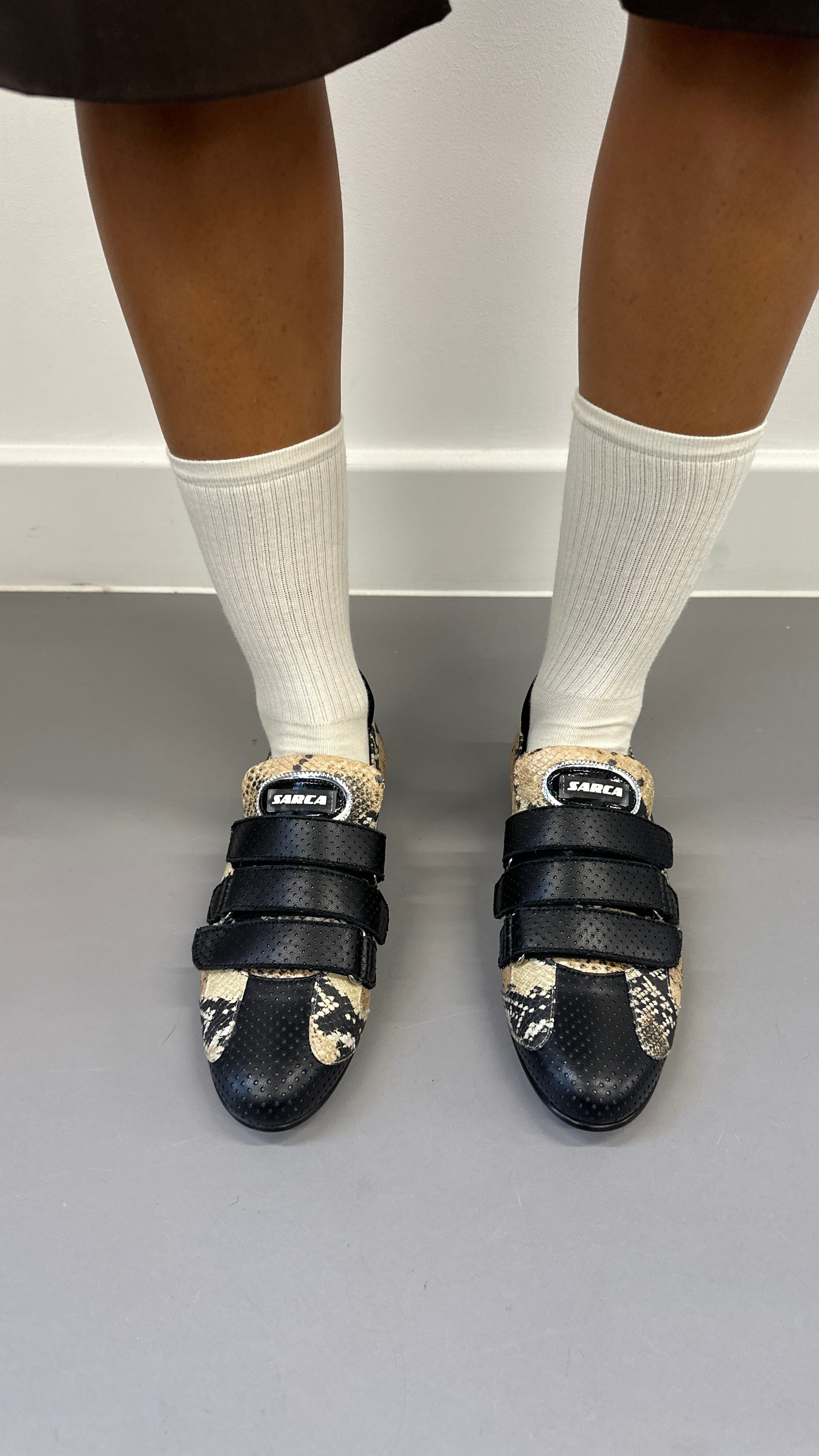 'loafer trainer snake print unisex.