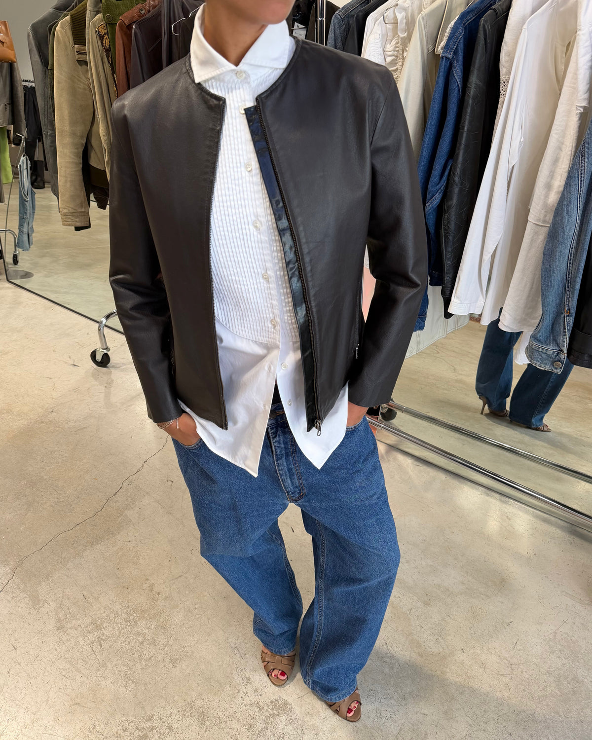 The jaida leather jacket