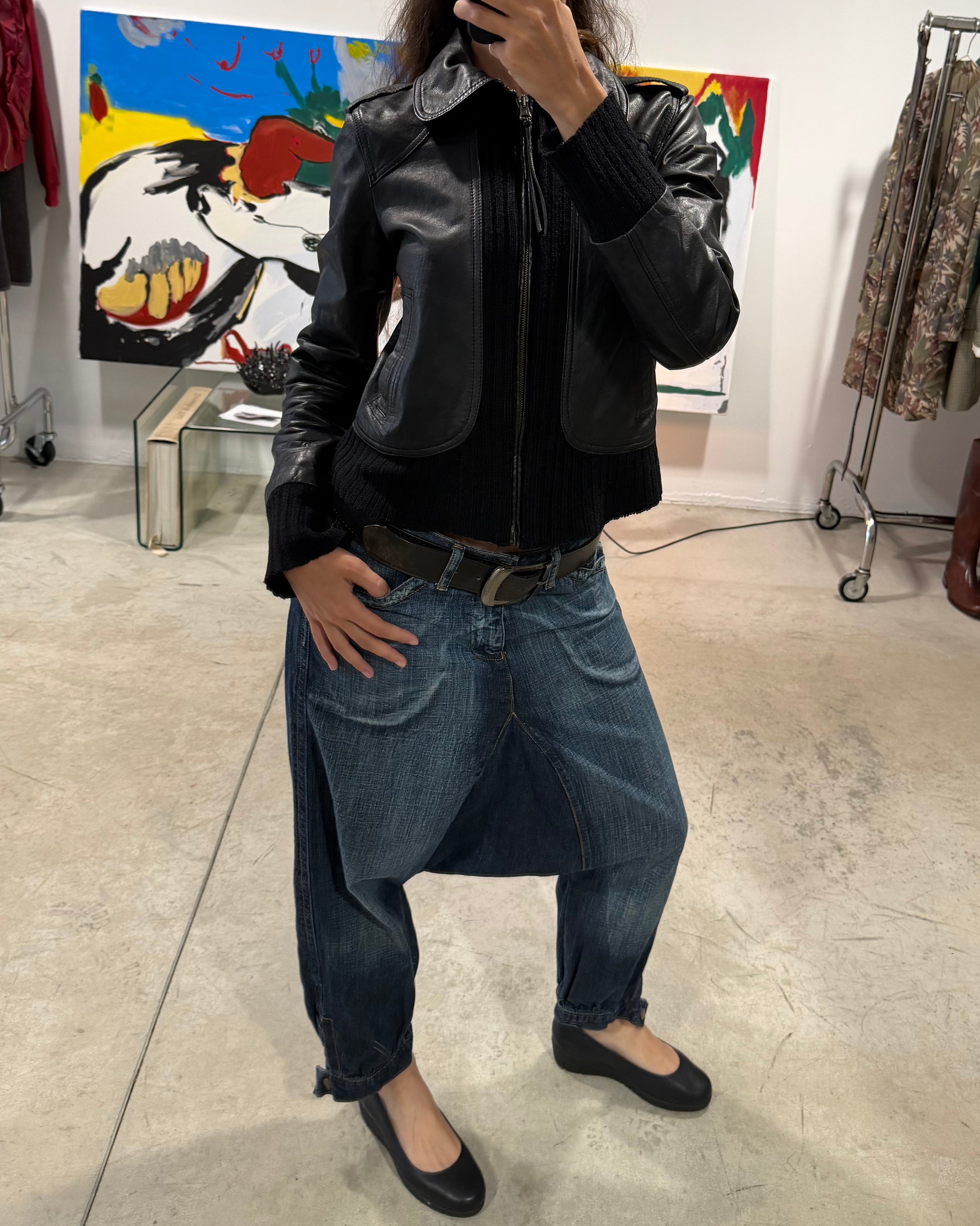The corine leather jacket