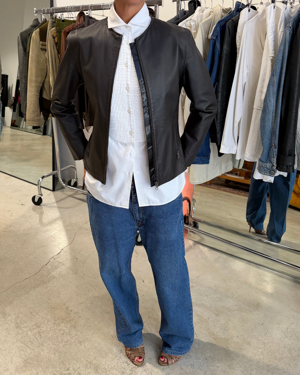 The jaida leather jacket