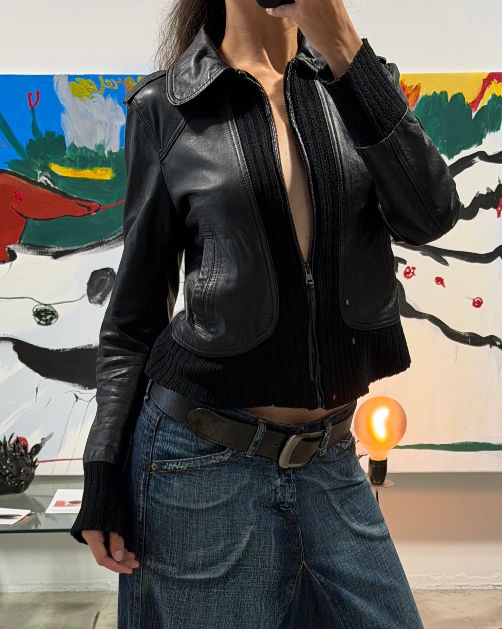 The corine leather jacket