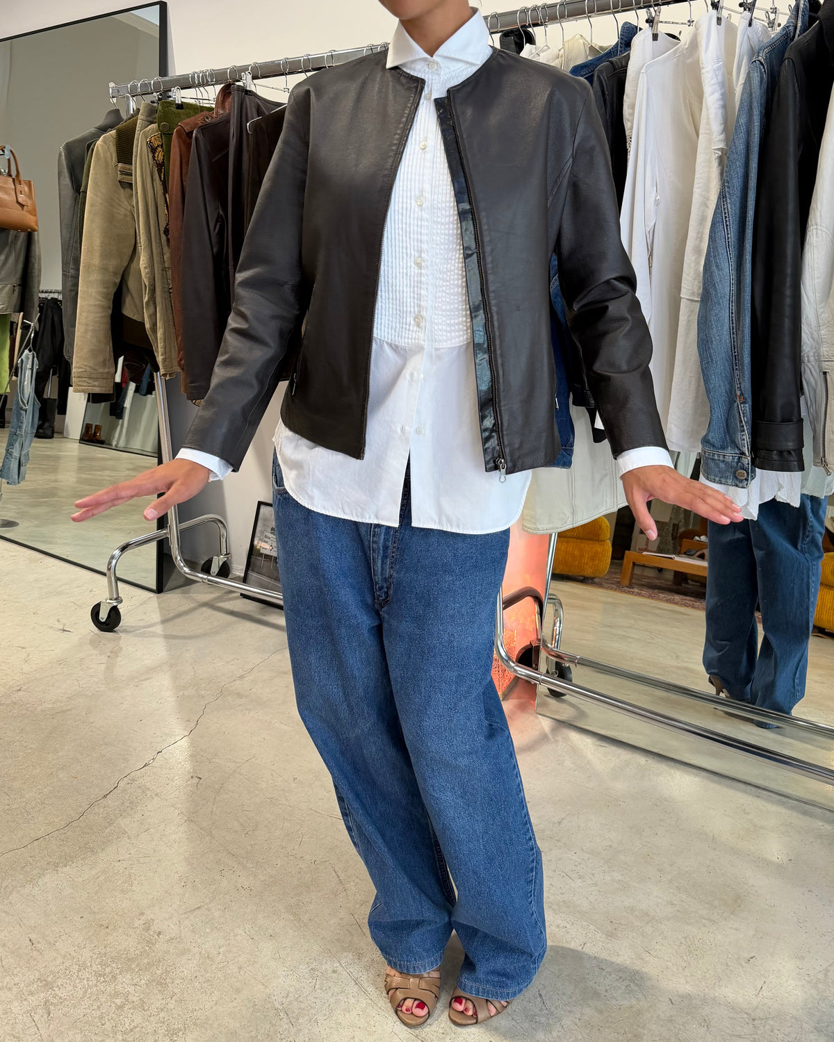 The jaida leather jacket