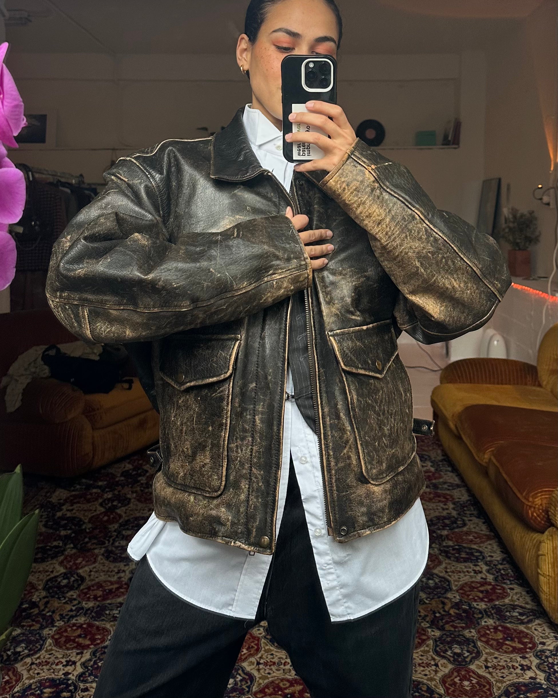 The nelda leather jacket