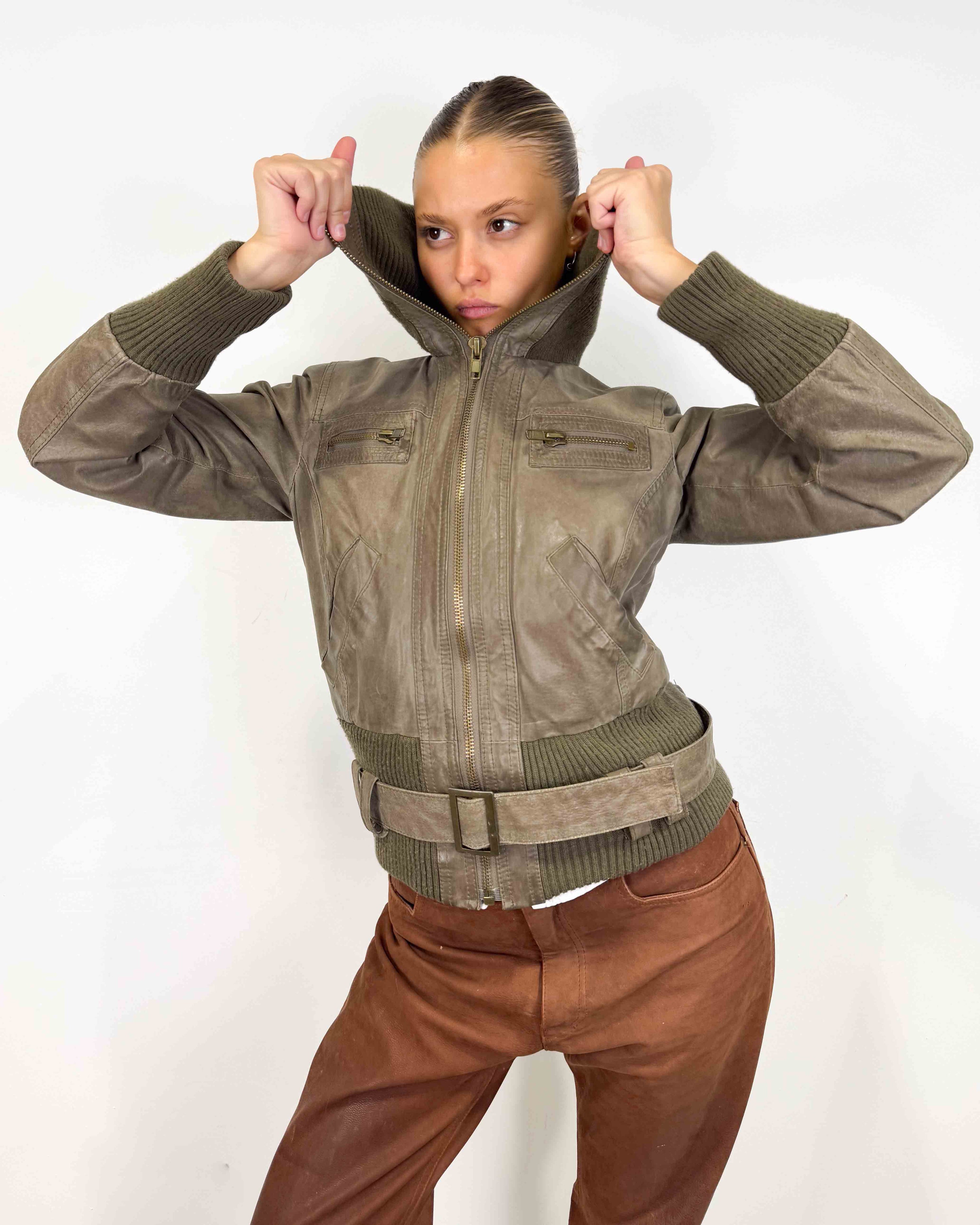 The úlfhildur leather jacket