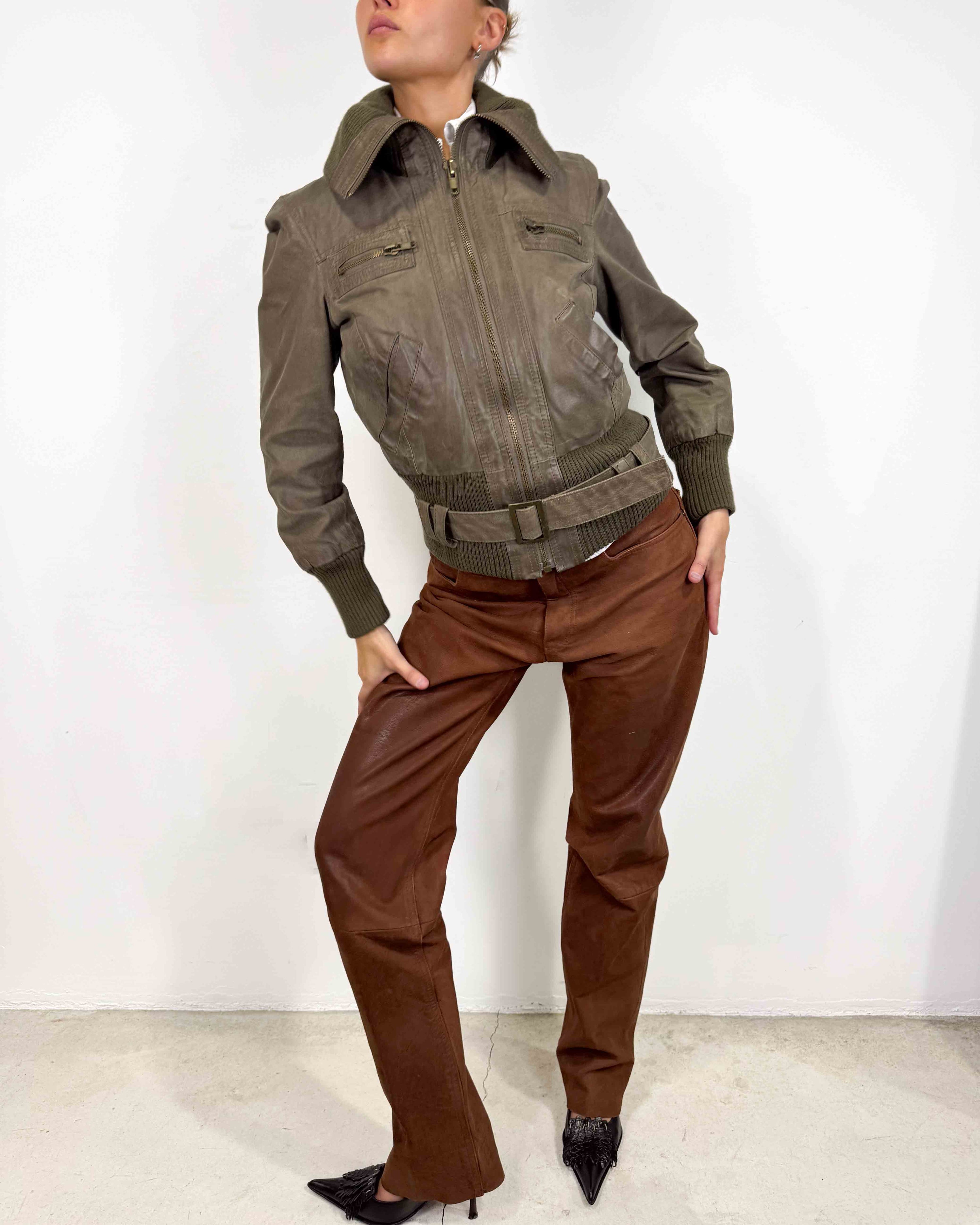 The úlfhildur leather jacket