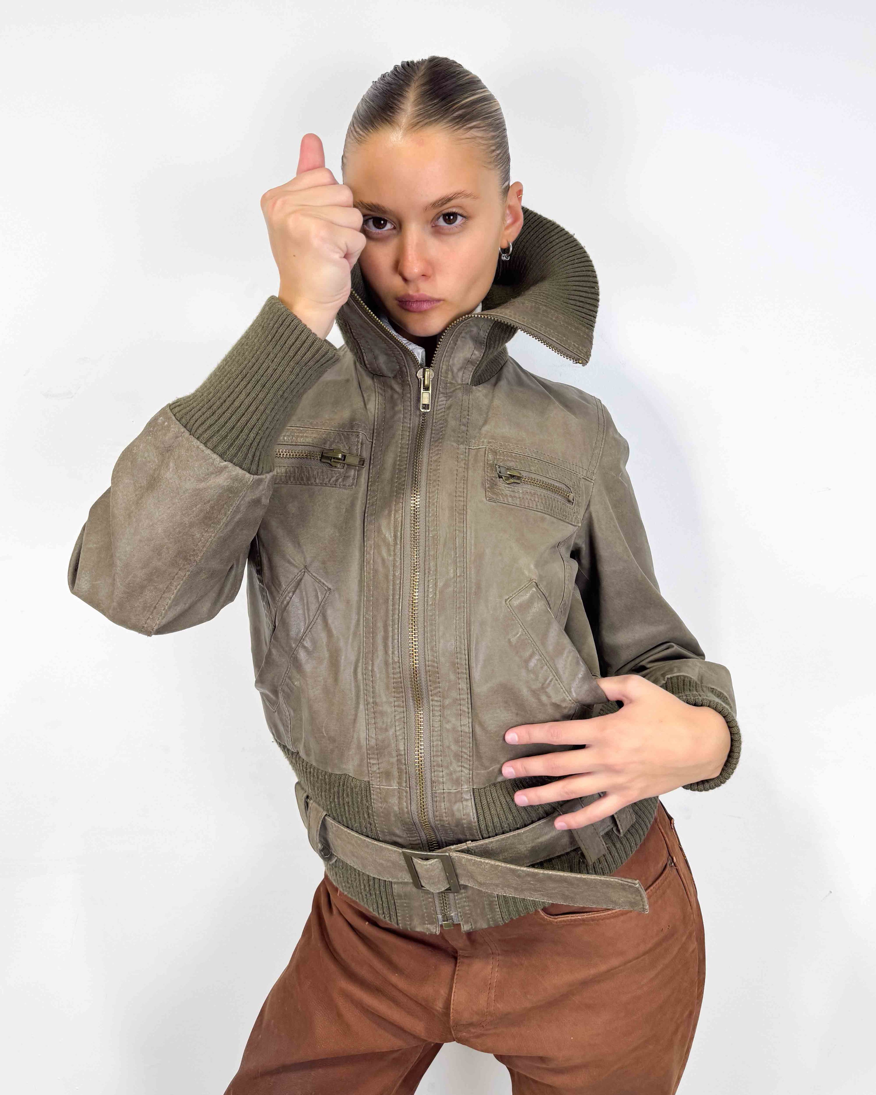 The úlfhildur leather jacket