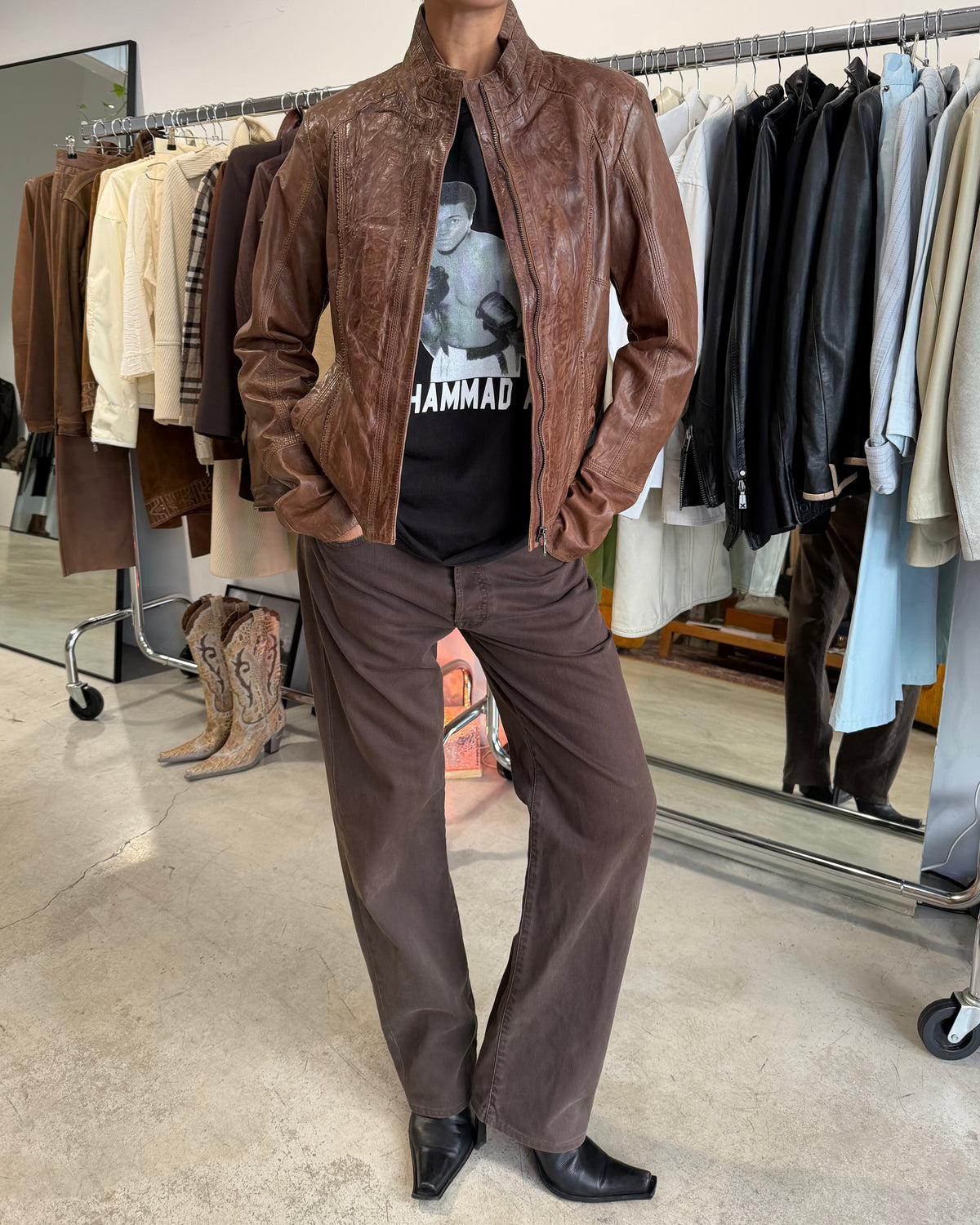 The samantha leather jacket