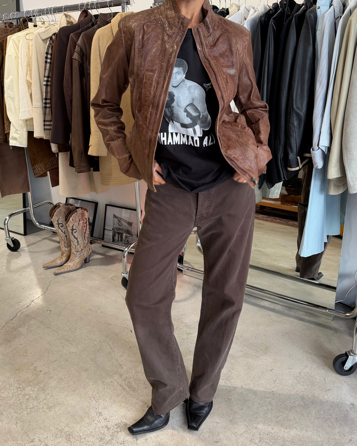 The samantha leather jacket