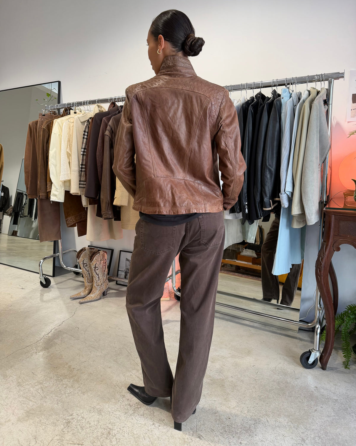 The samantha leather jacket