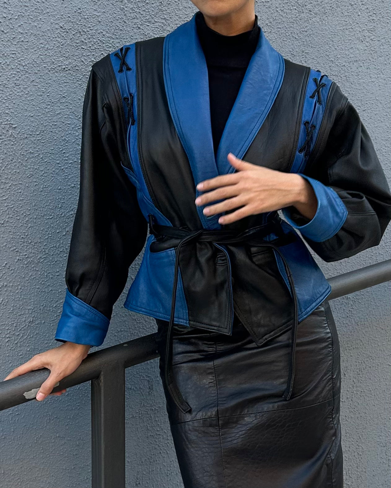 The flavia leather jacket