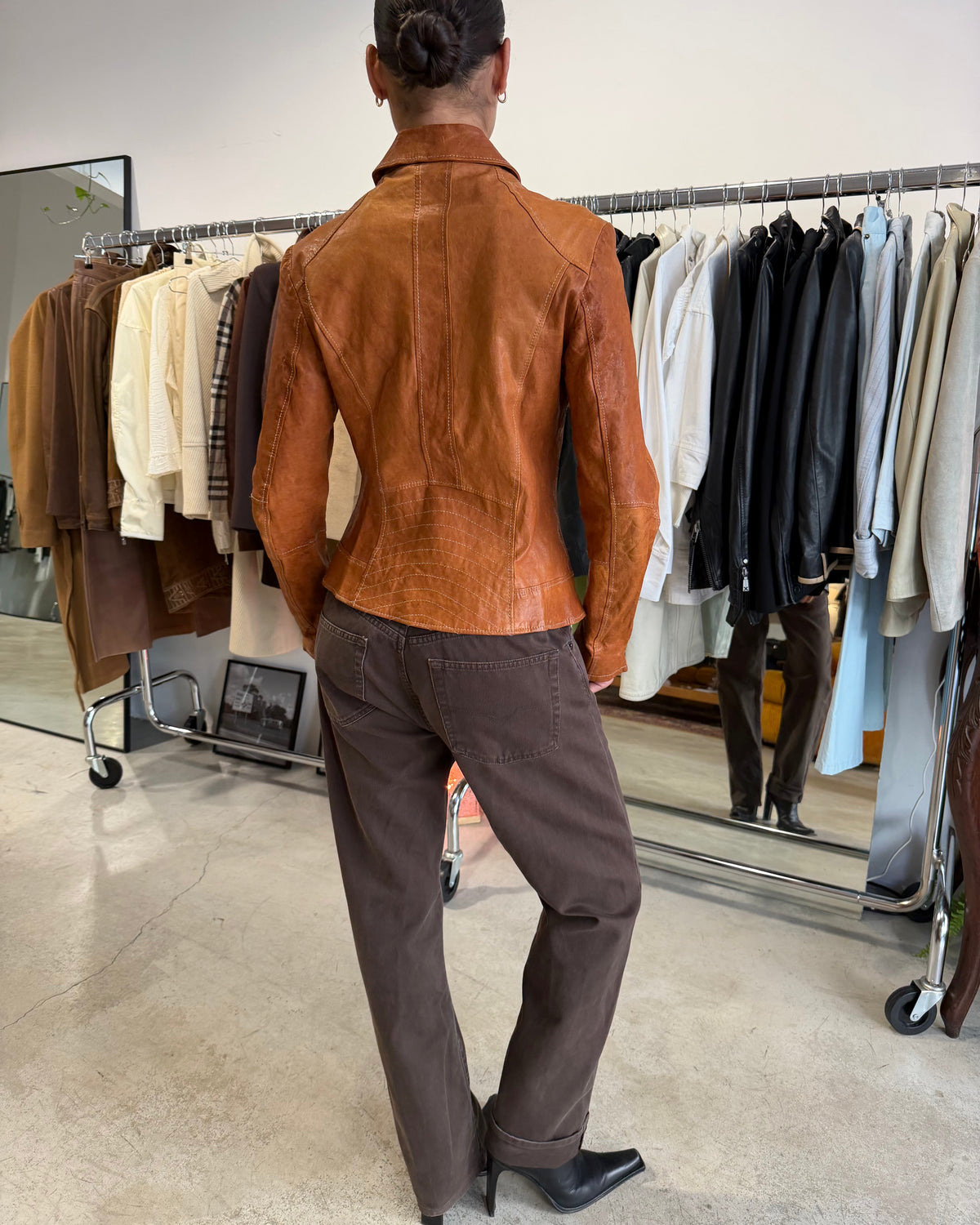 The alia leather jacket